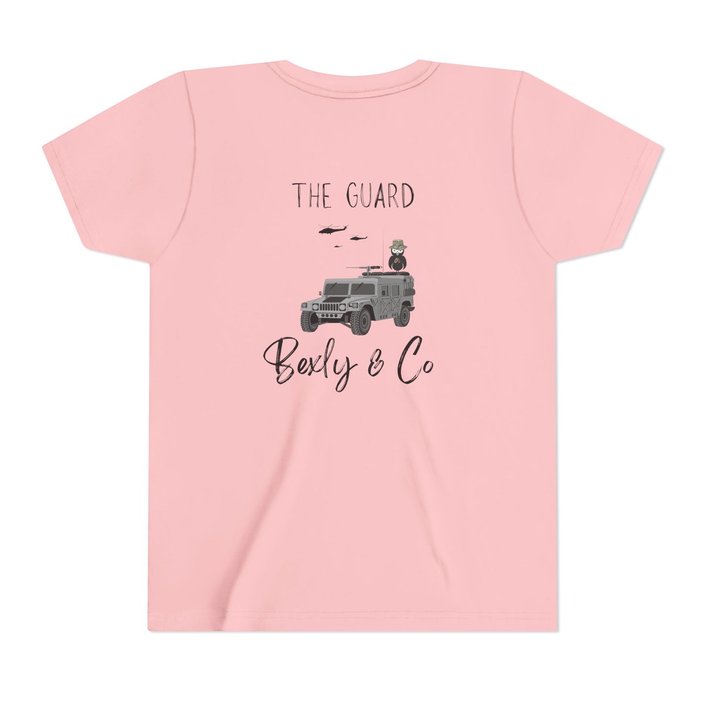 Adventure-Themed Youth Short Sleeve Tee - 'The Guard' Design