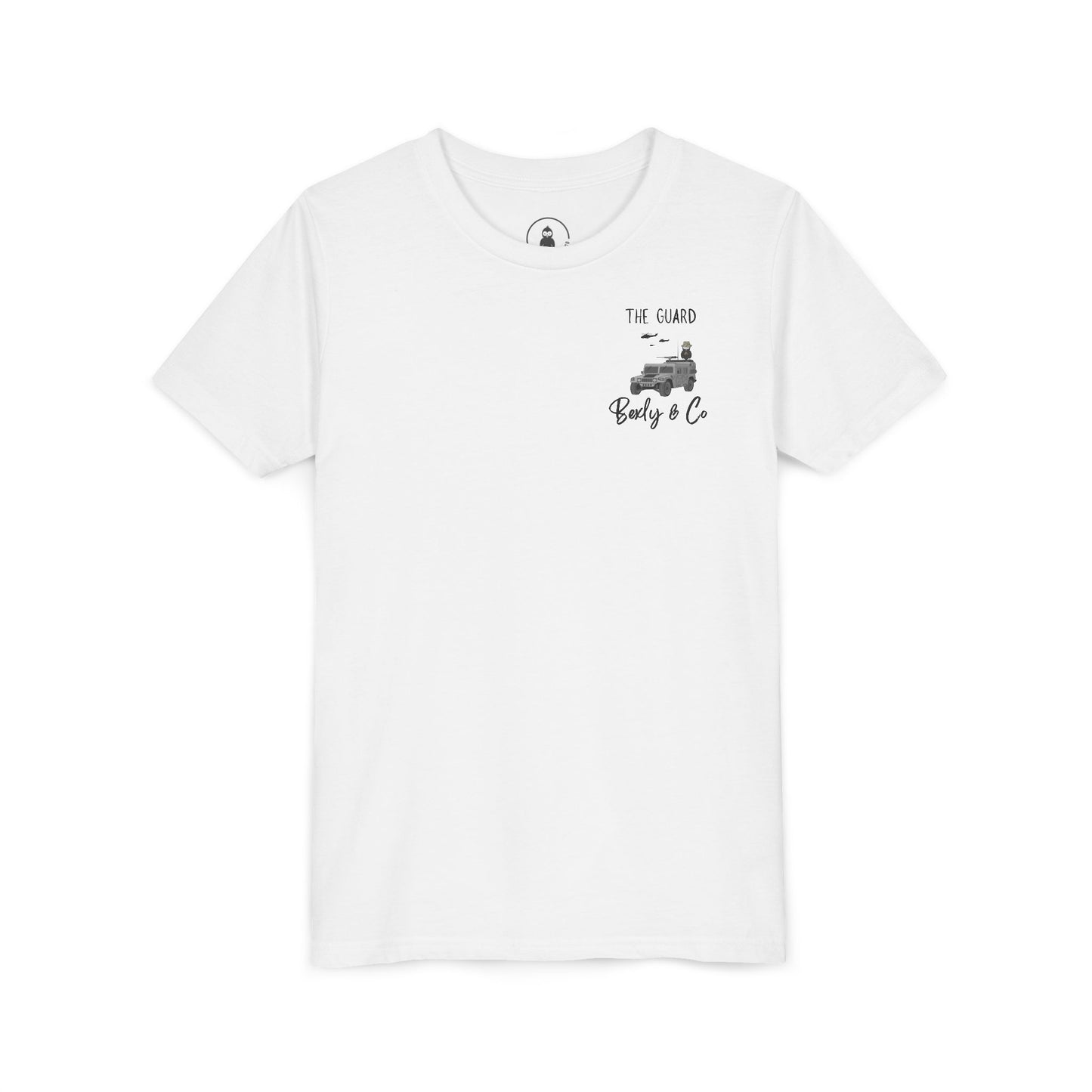 Adventure-Themed Youth Short Sleeve Tee - 'The Guard' Design
