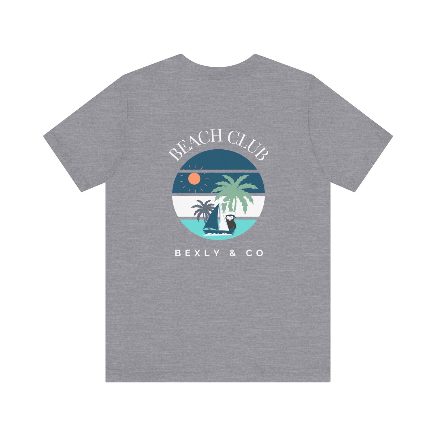 Beach Club Graphic Tee | Summer Vibe T-Shirt, Unisex Casual Wear, Perfect for Beach Days, Gift for Vacation Lovers, Palm Tree Design