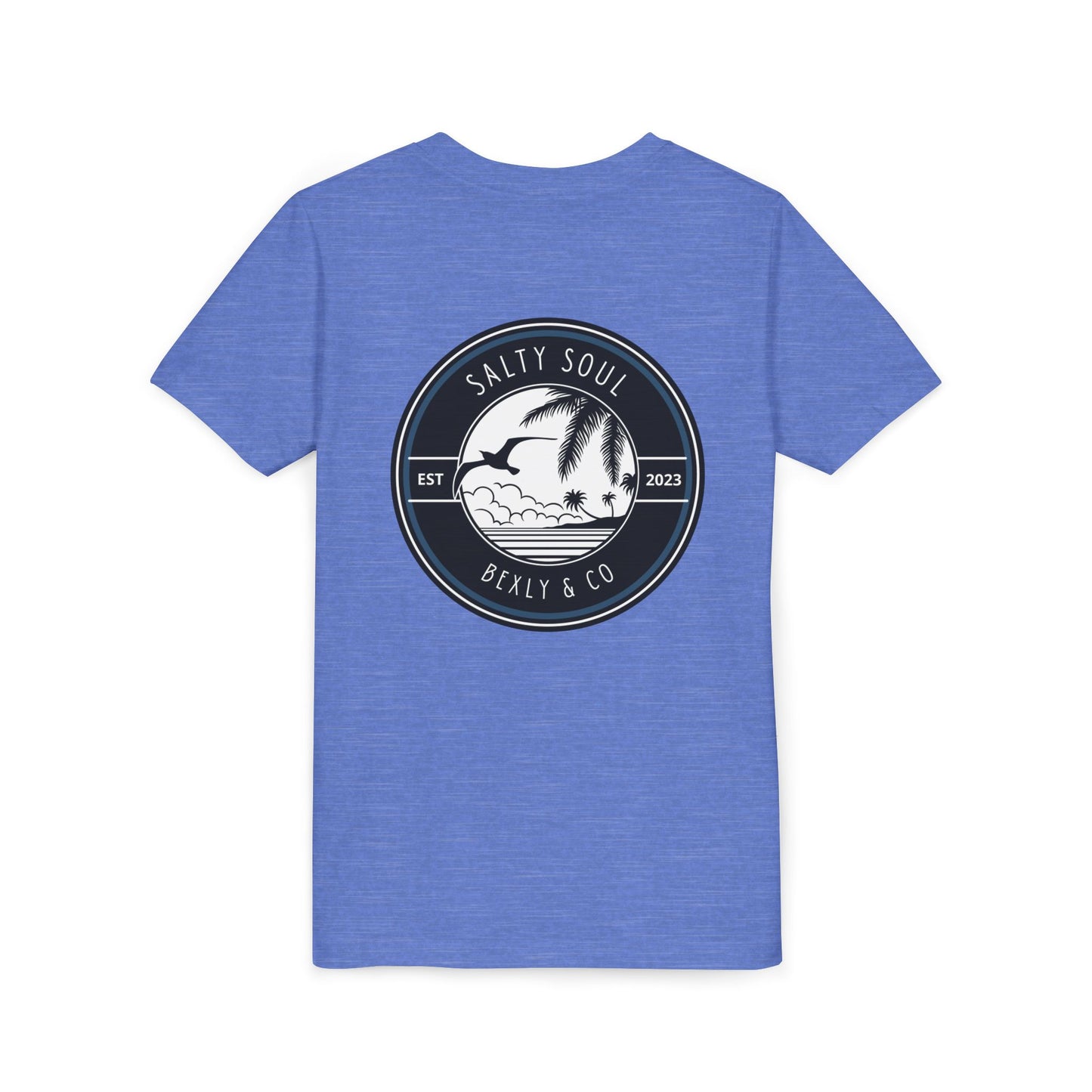 Salty Soul Youth Tee, Beach Vibes Shirt, Summer Fun Top, Kid's Vacation T-Shirt, Family Beach Day Outfit, Outdoor Adventure Wear