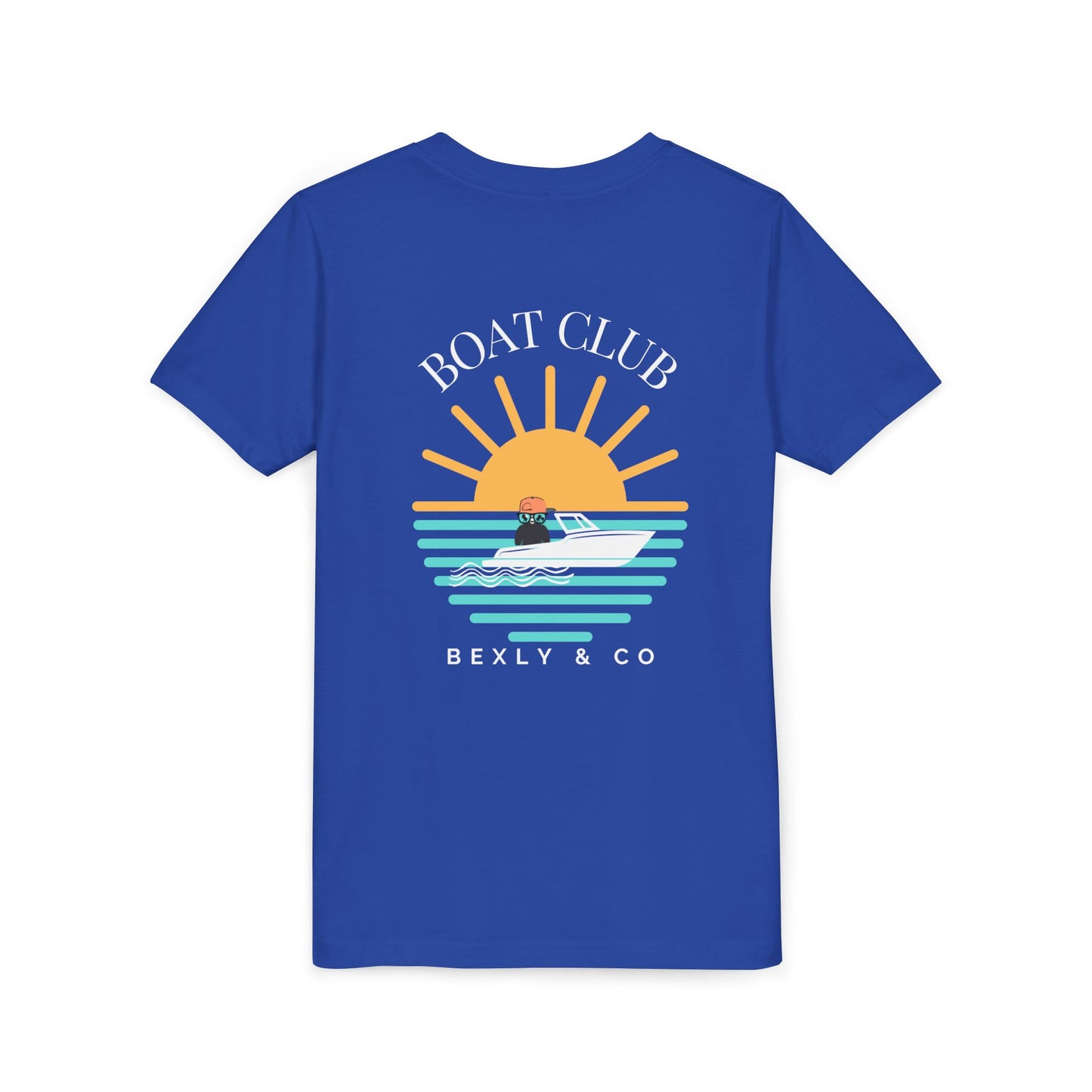 Youth Boat Club Short Sleeve Tee - Sunset Vibes T-Shirt for Young Adventurers
