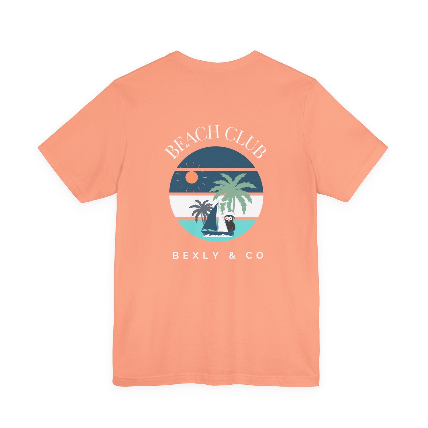 Beach Club Graphic Tee | Summer Vibe T-Shirt, Unisex Casual Wear, Perfect for Beach Days, Gift for Vacation Lovers, Palm Tree Design