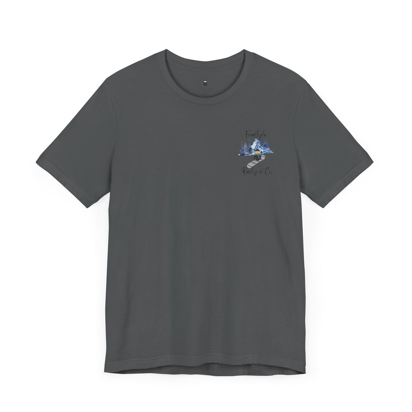 Freestyle Snowboarding Unisex Tee with Mountain Graphic