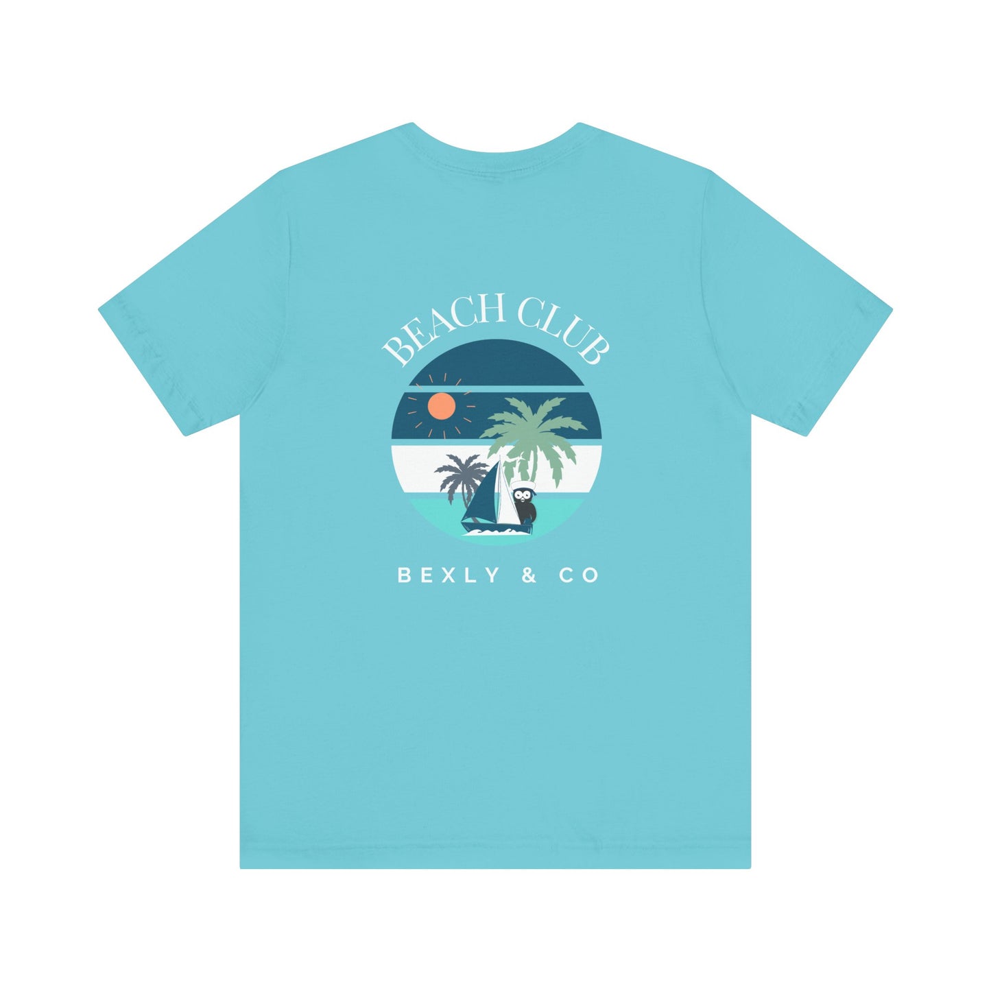 Beach Club Graphic Tee | Summer Vibe T-Shirt, Unisex Casual Wear, Perfect for Beach Days, Gift for Vacation Lovers, Palm Tree Design
