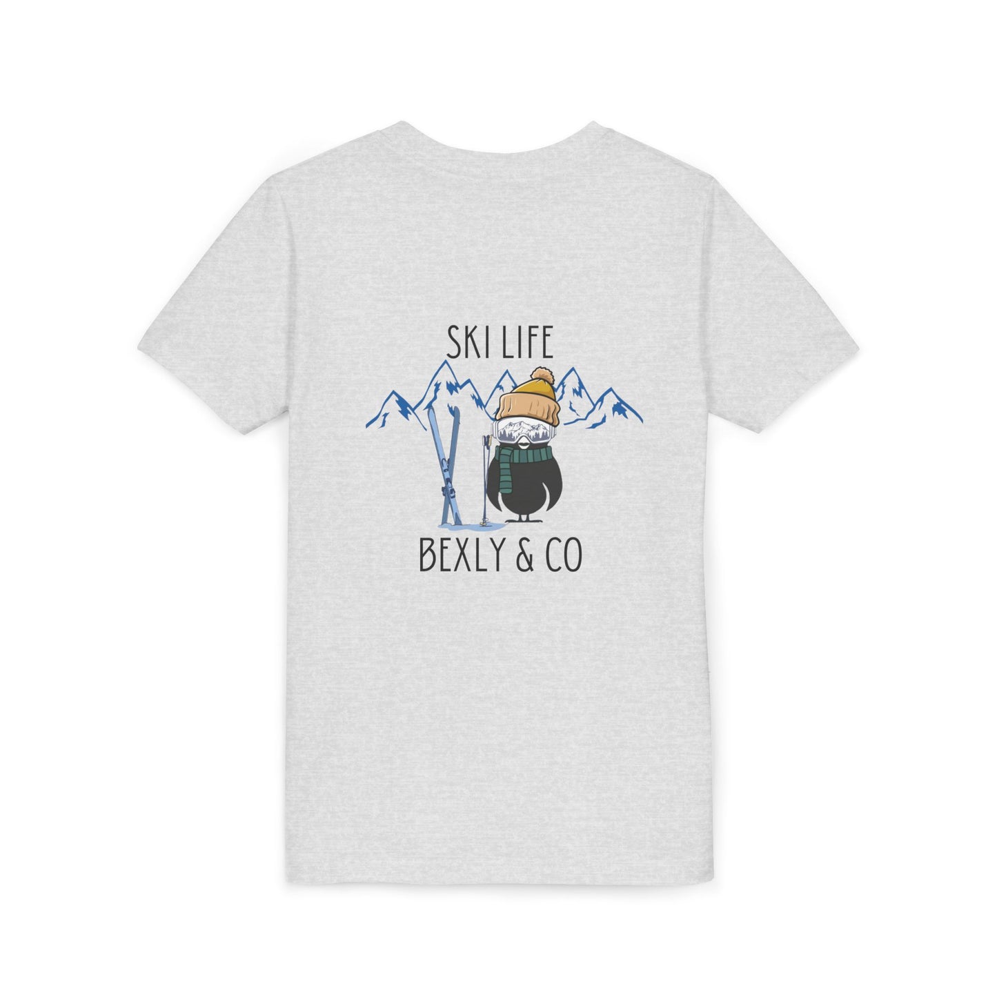 Youth Short Sleeve Tee - Ski Life Adventure Shirt for Young Skiers