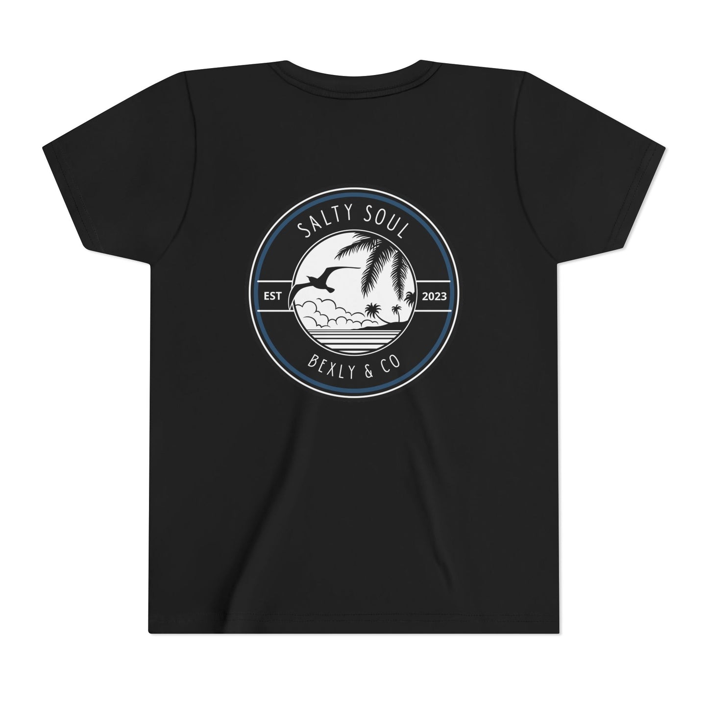 Salty Soul Youth Tee, Beach Vibes Shirt, Summer Fun Top, Kid's Vacation T-Shirt, Family Beach Day Outfit, Outdoor Adventure Wear