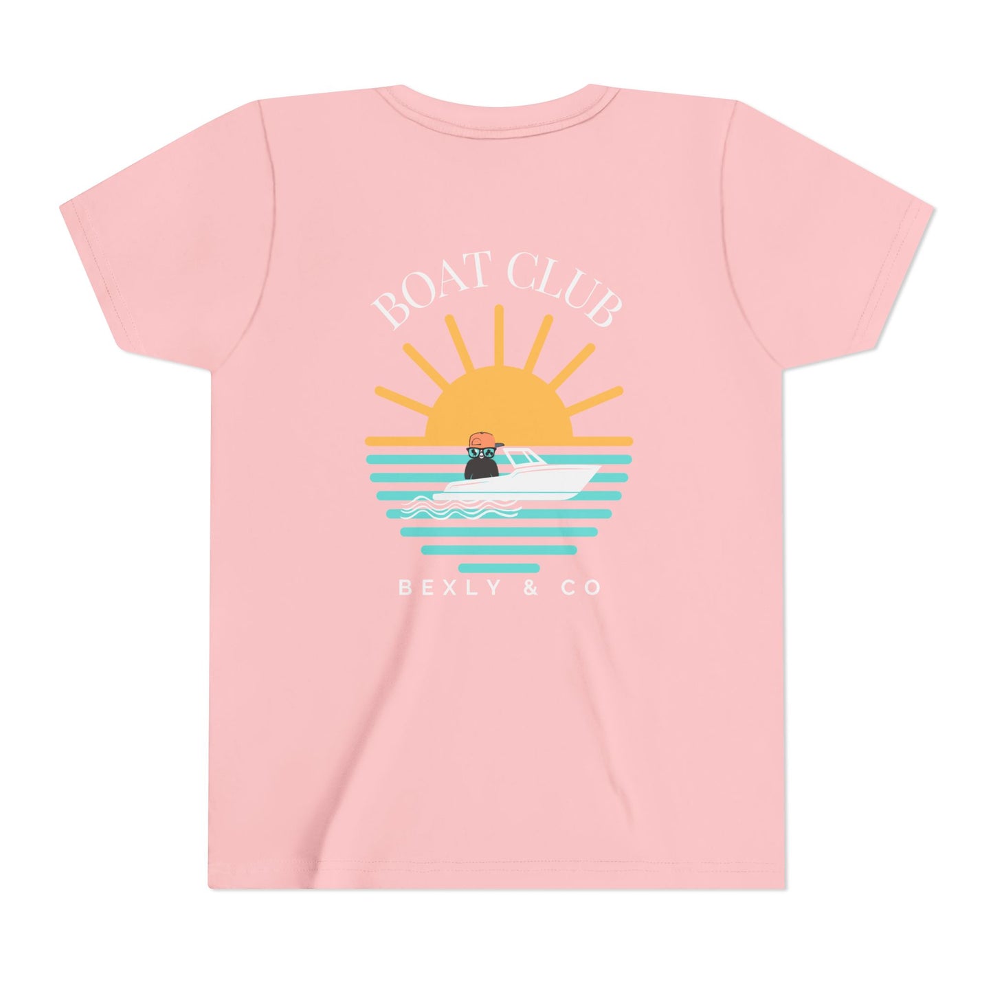 Youth Boat Club Short Sleeve Tee - Sunset Vibes T-Shirt for Young Adventurers