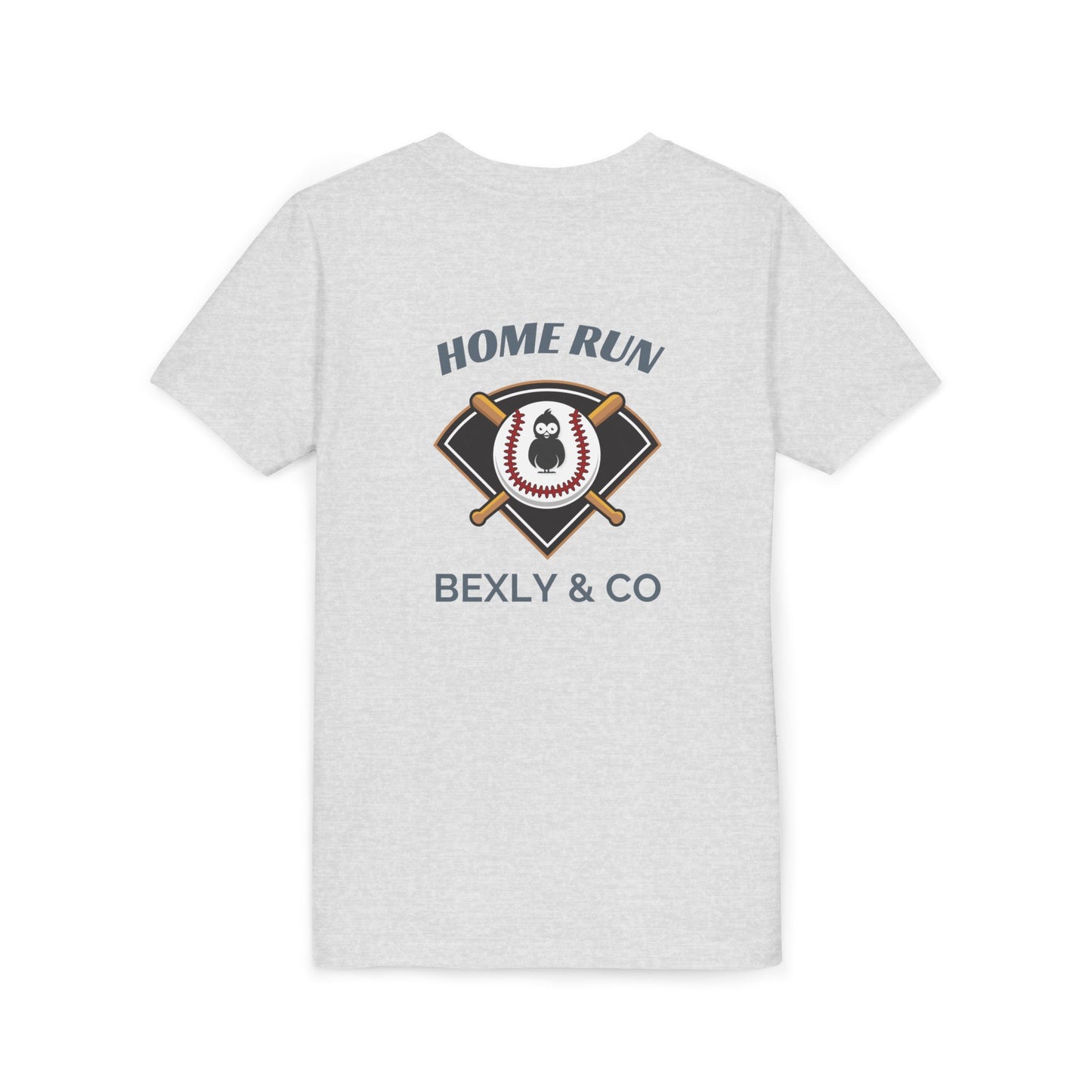 Home Run Youth Short Sleeve Tee - Baseball Tee for Kids