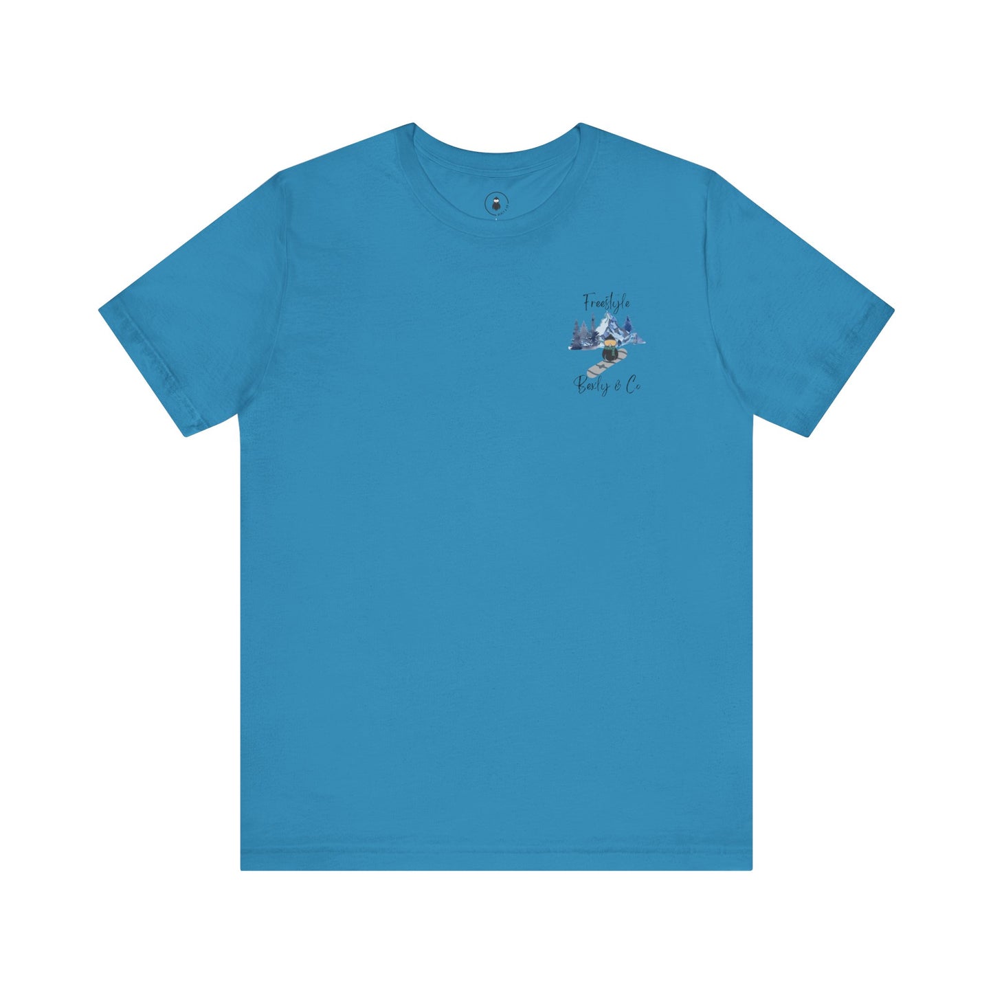 Freestyle Snowboarding Unisex Tee with Mountain Graphic