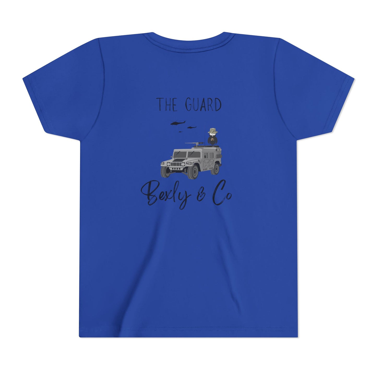 Adventure-Themed Youth Short Sleeve Tee - 'The Guard' Design