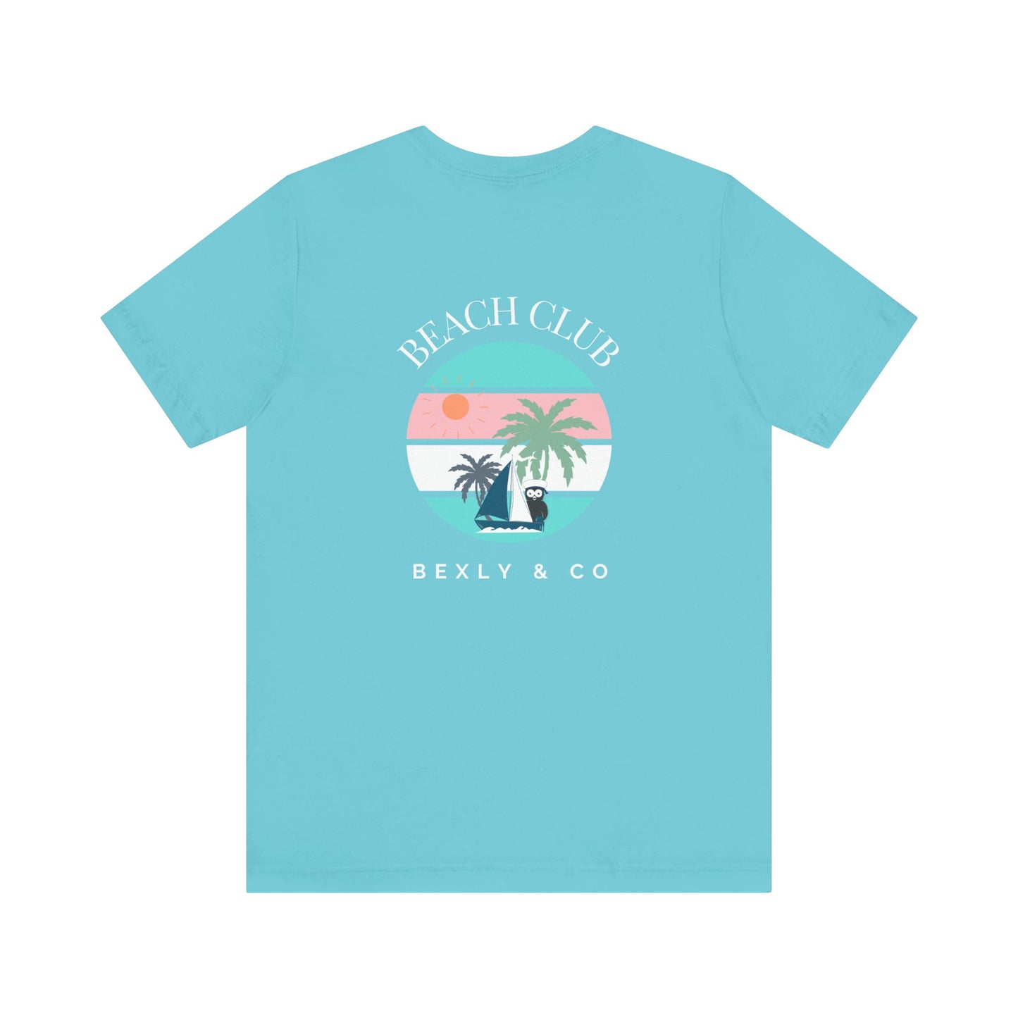 Beach Club Graphic Tee, Unisex Vacation Shirt, Casual Summer Top, Tropical Paradise T-Shirt, Outdoor Adventure Apparel