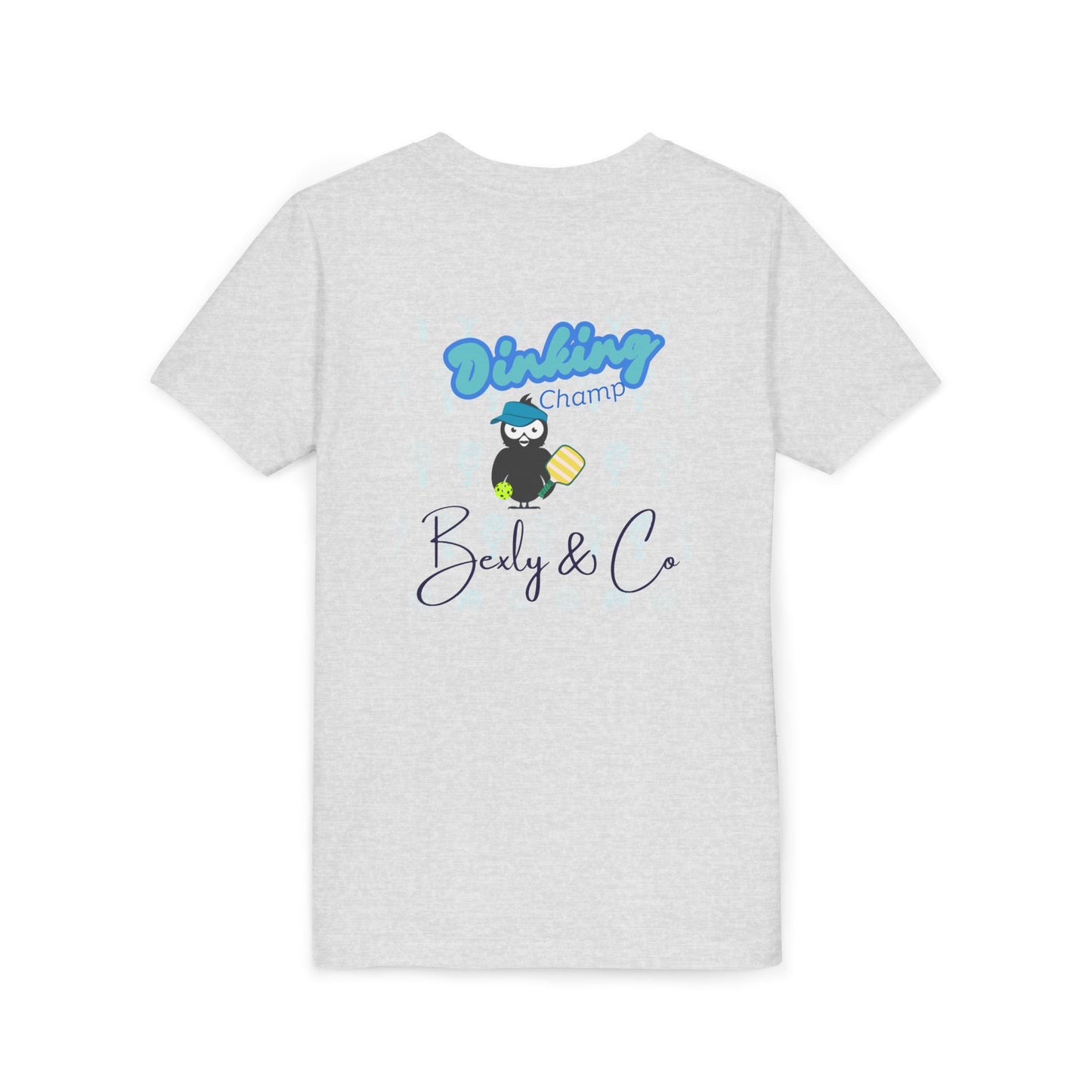 Youth Unisex Short Sleeve Tee - Fun 'Dinking Champ' Design for Active Kids