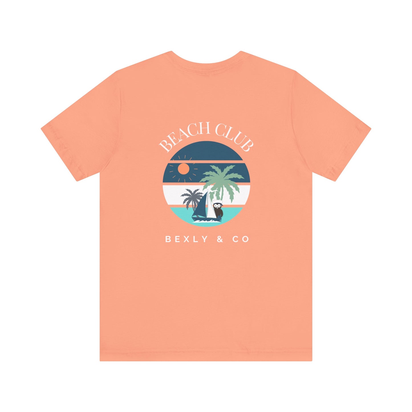 Beach Club Graphic Tee | Summer Vibe T-Shirt, Unisex Casual Wear, Perfect for Beach Days, Gift for Vacation Lovers, Palm Tree Design