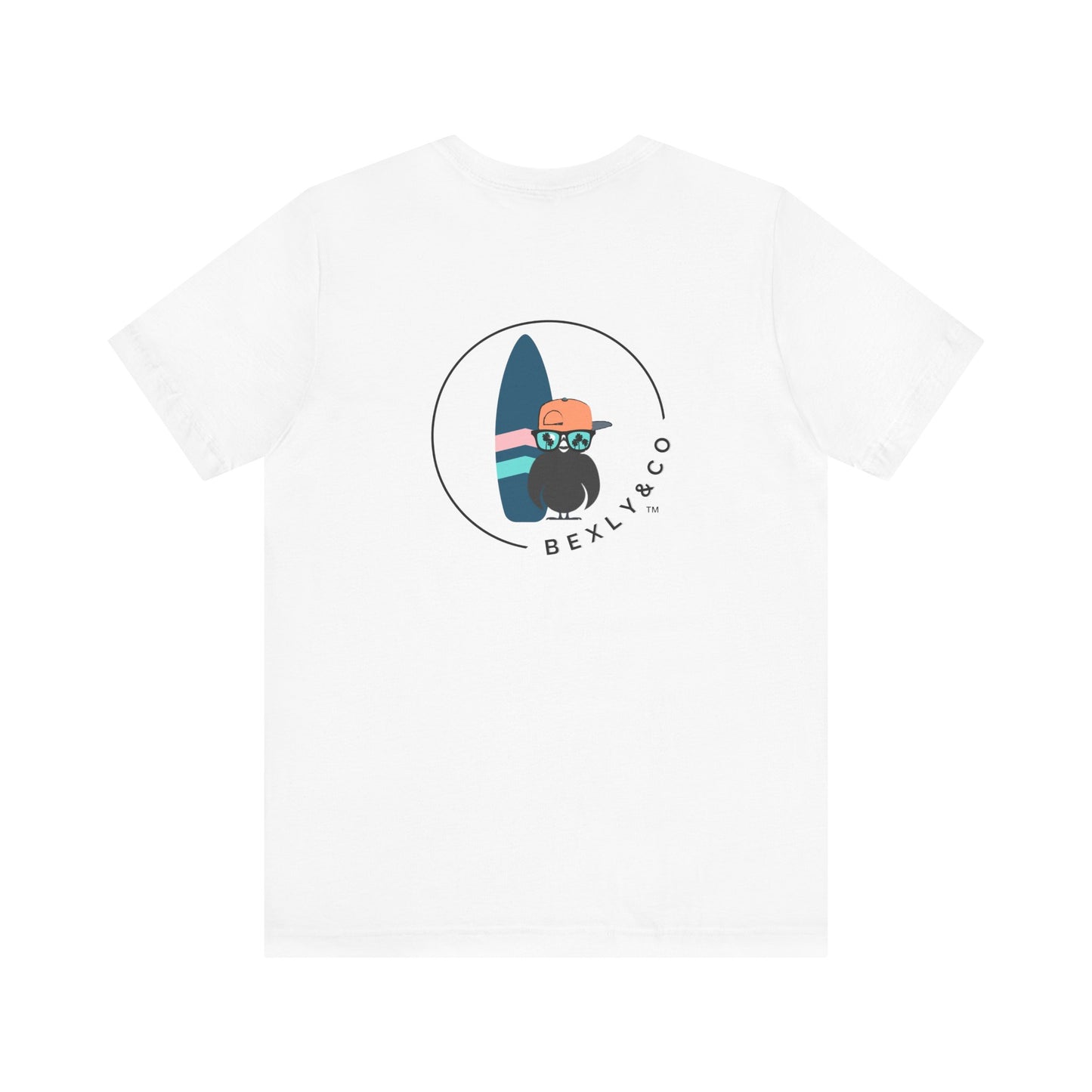 Unisex Stylish Tee- Surfer Blue Board