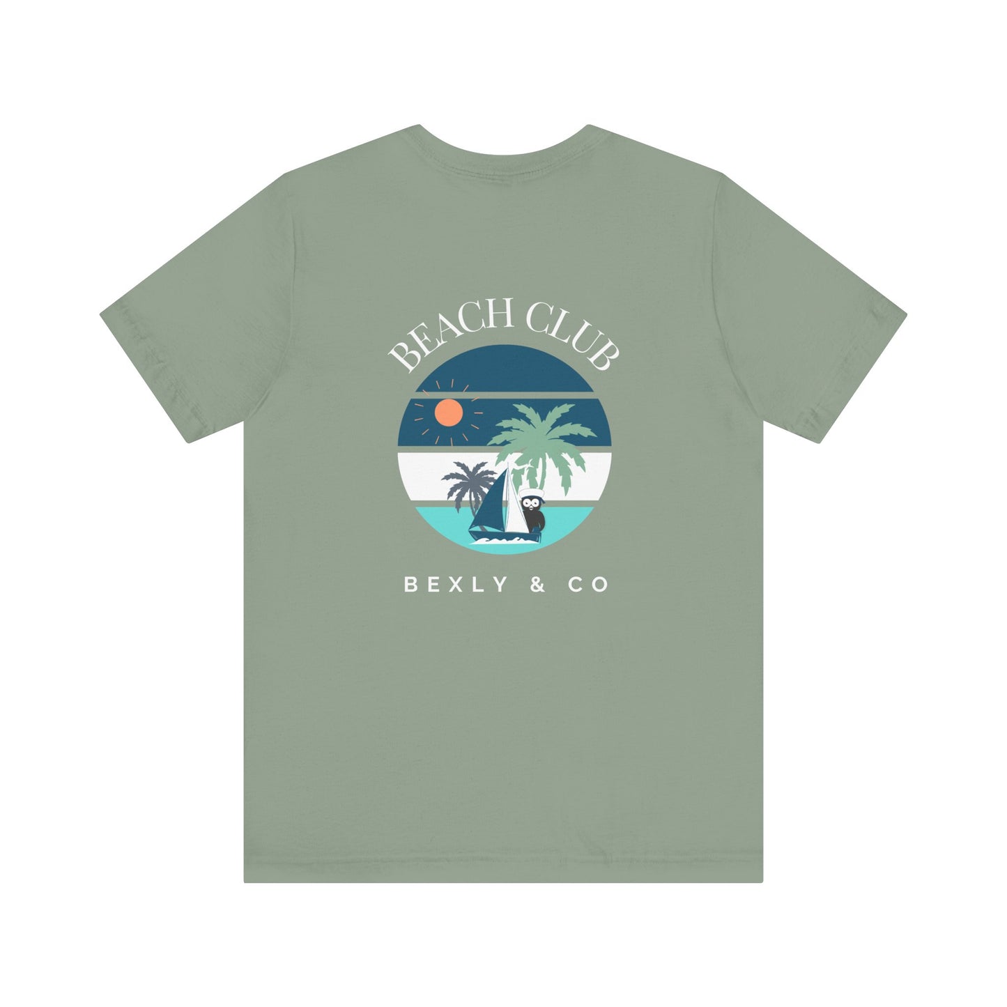Beach Club Graphic Tee | Summer Vibe T-Shirt, Unisex Casual Wear, Perfect for Beach Days, Gift for Vacation Lovers, Palm Tree Design