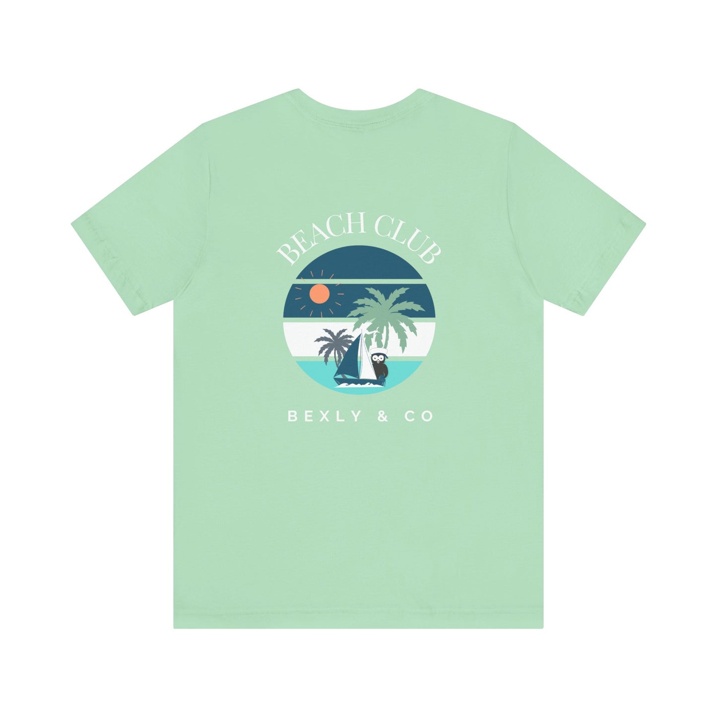 Beach Club Graphic Tee | Summer Vibe T-Shirt, Unisex Casual Wear, Perfect for Beach Days, Gift for Vacation Lovers, Palm Tree Design