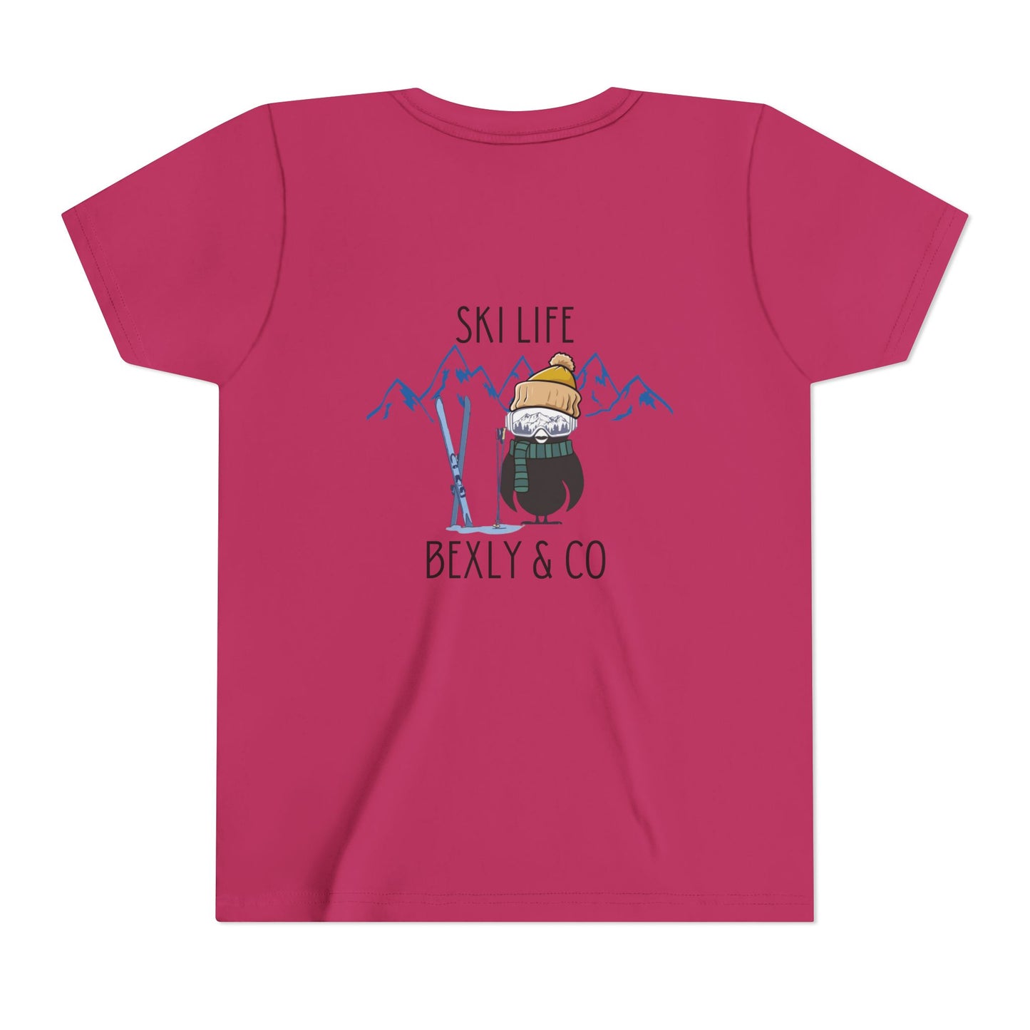 Youth Short Sleeve Tee - Ski Life Adventure Shirt for Young Skiers