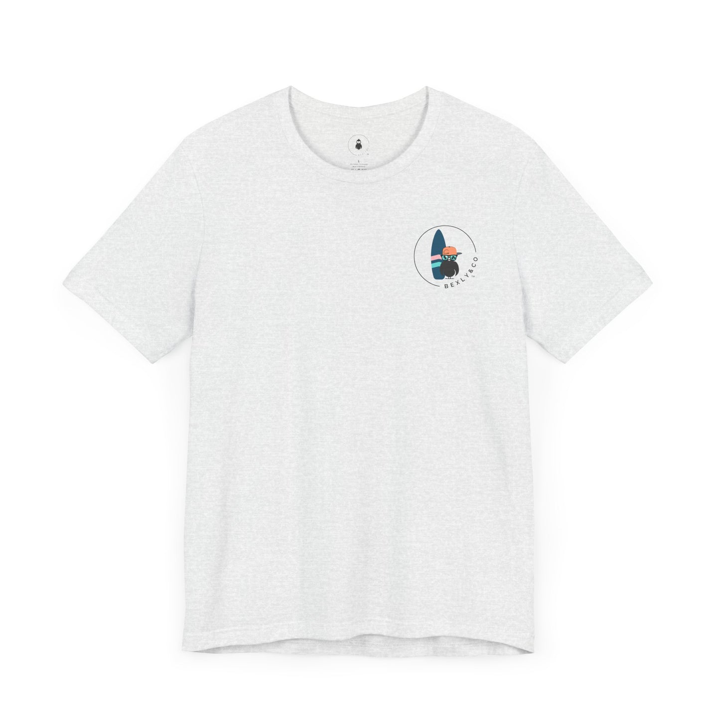 Unisex Stylish Tee- Surfer Blue Board