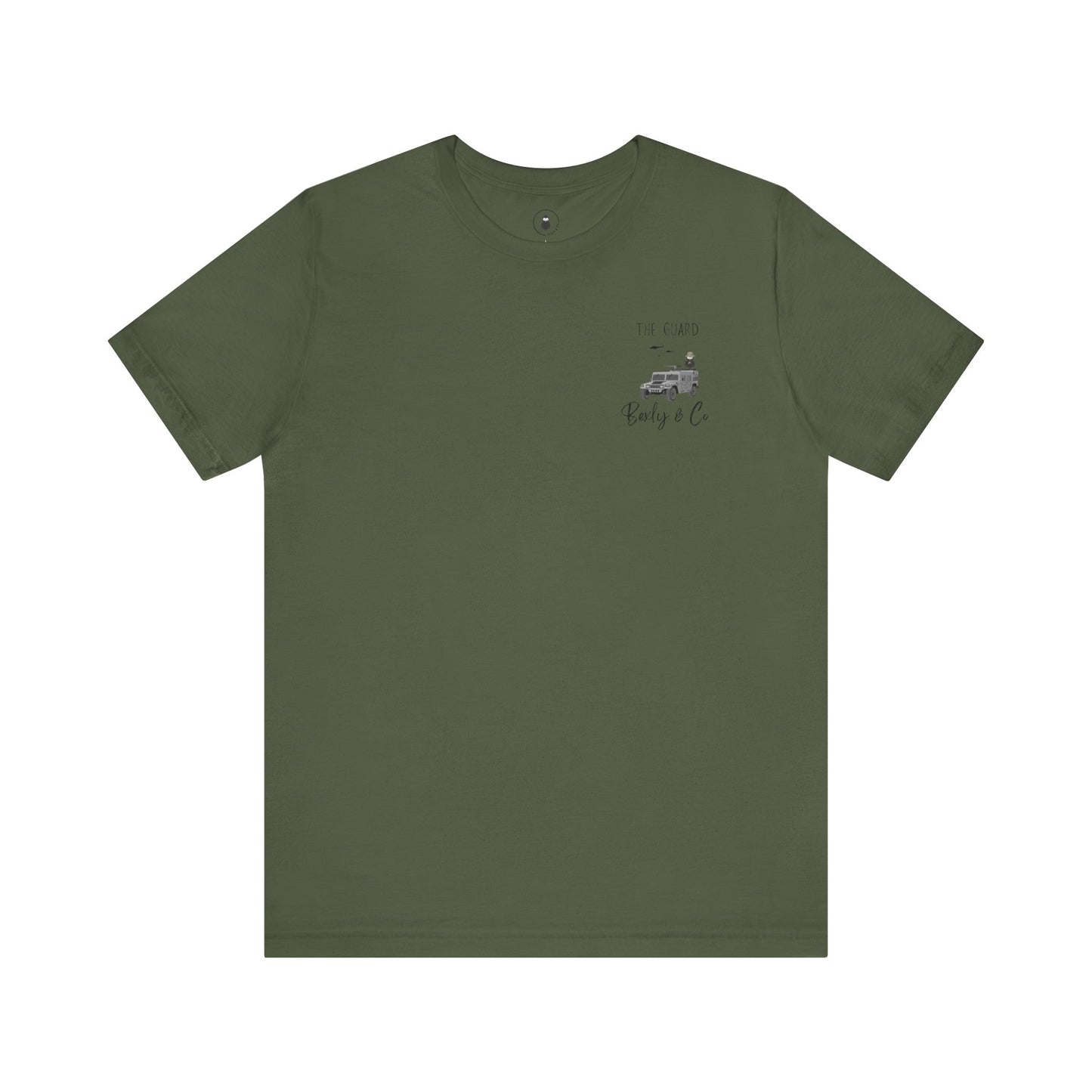 Unisex Short Sleeve Tee - The Guard Design for Adventure Lovers