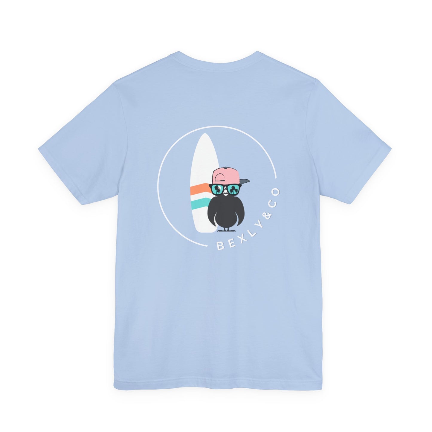 Unisex Stylish Tee- Surfer White Board