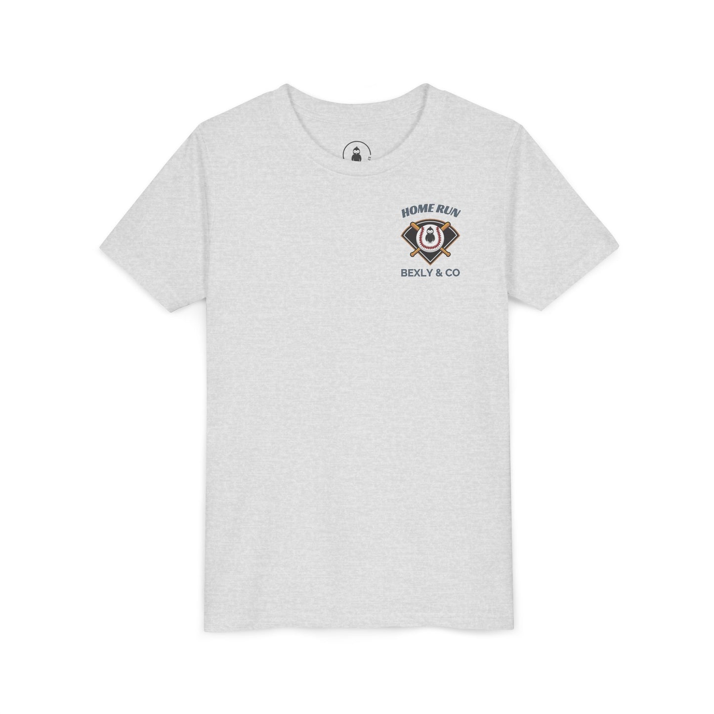 Home Run Youth Short Sleeve Tee - Baseball Tee for Kids