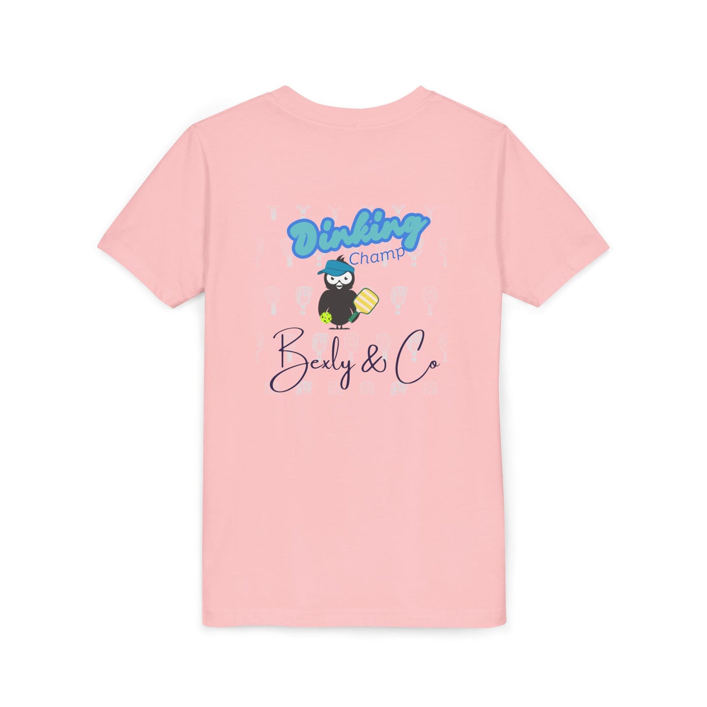 Youth Unisex Short Sleeve Tee - Fun 'Dinking Champ' Design for Active Kids