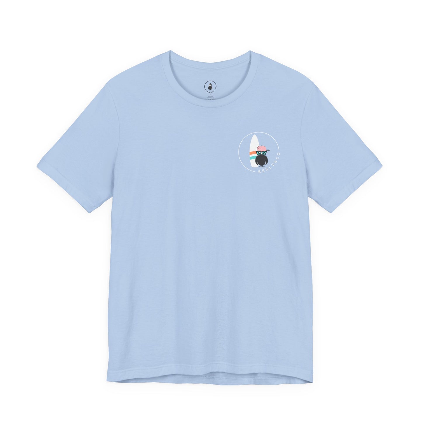 Unisex Stylish Tee- Surfer White Board