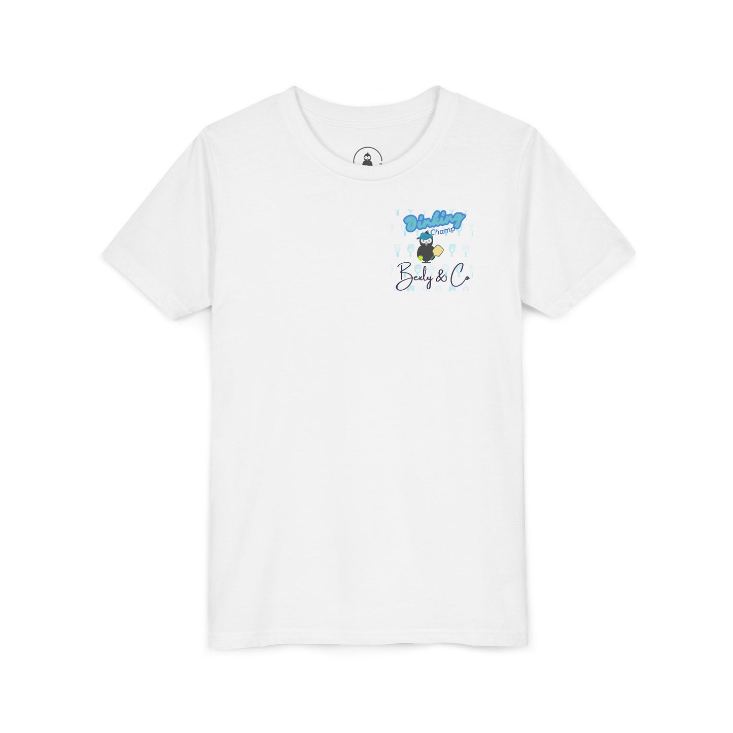 Youth Unisex Short Sleeve Tee - Fun 'Dinking Champ' Design for Active Kids
