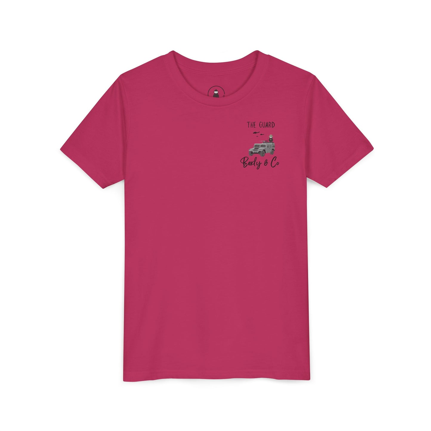 Adventure-Themed Youth Short Sleeve Tee - 'The Guard' Design
