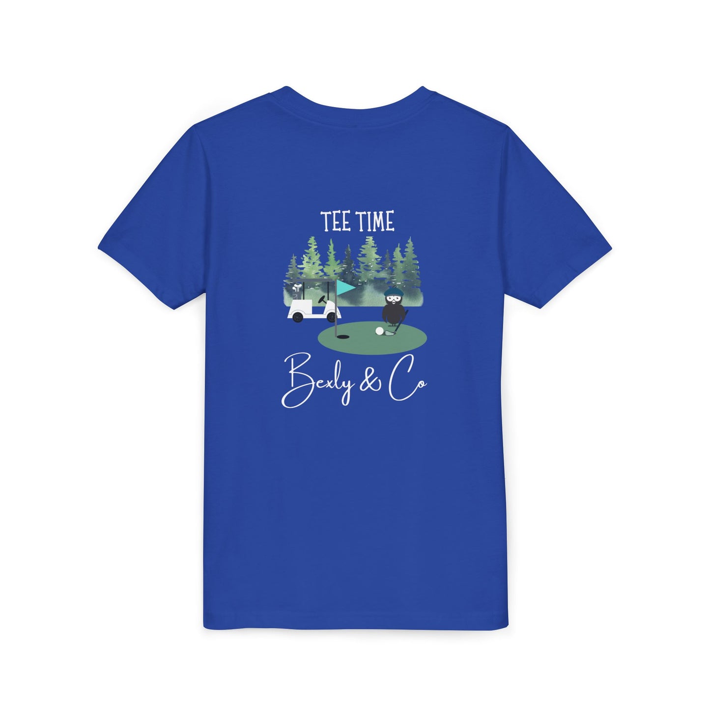 Youth Golf Cart Tee - Fun Short Sleeve T-Shirt for Kids