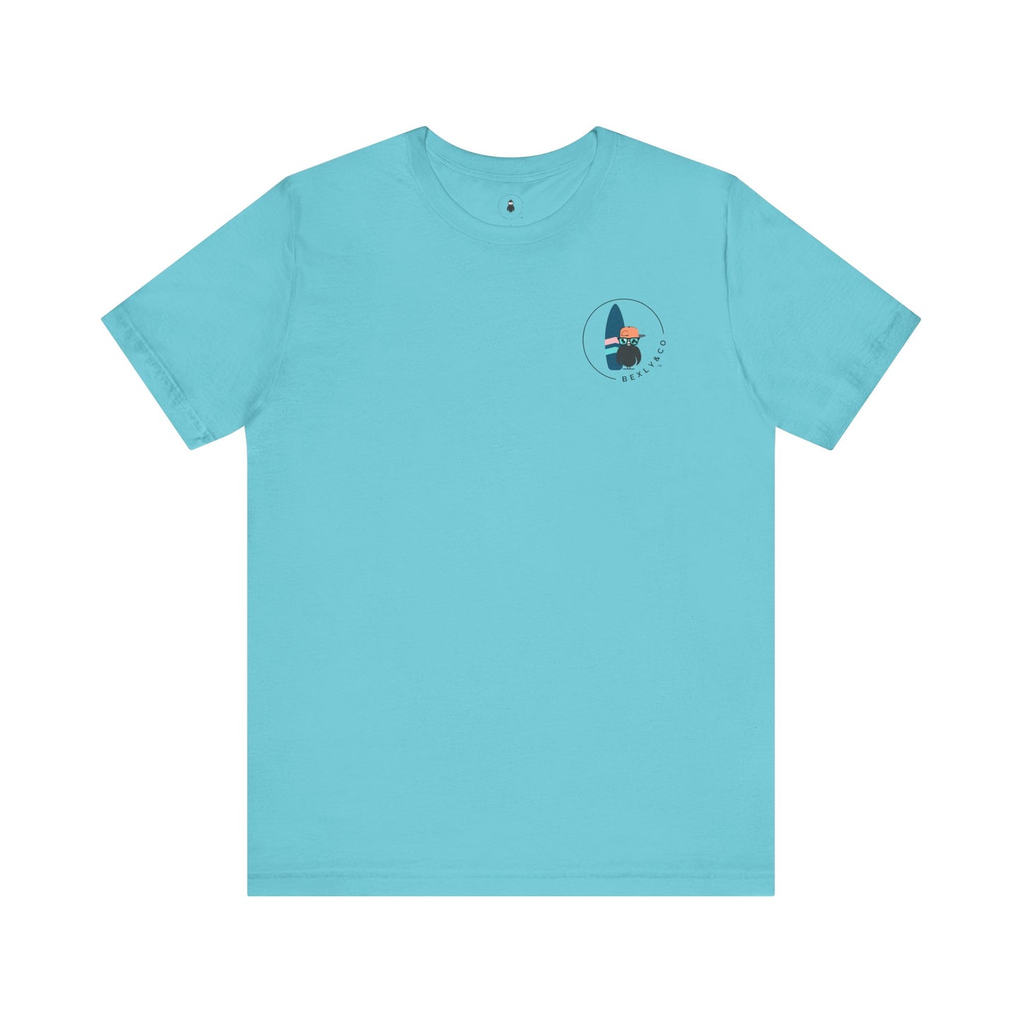 Unisex Stylish Tee- Surfer Blue Board