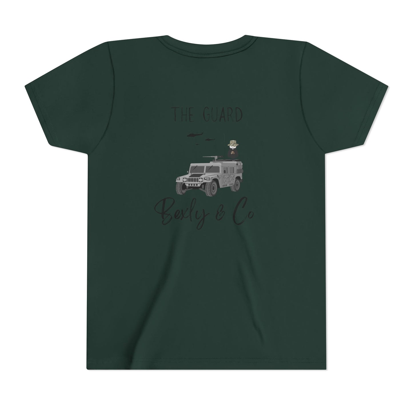 Adventure-Themed Youth Short Sleeve Tee - 'The Guard' Design