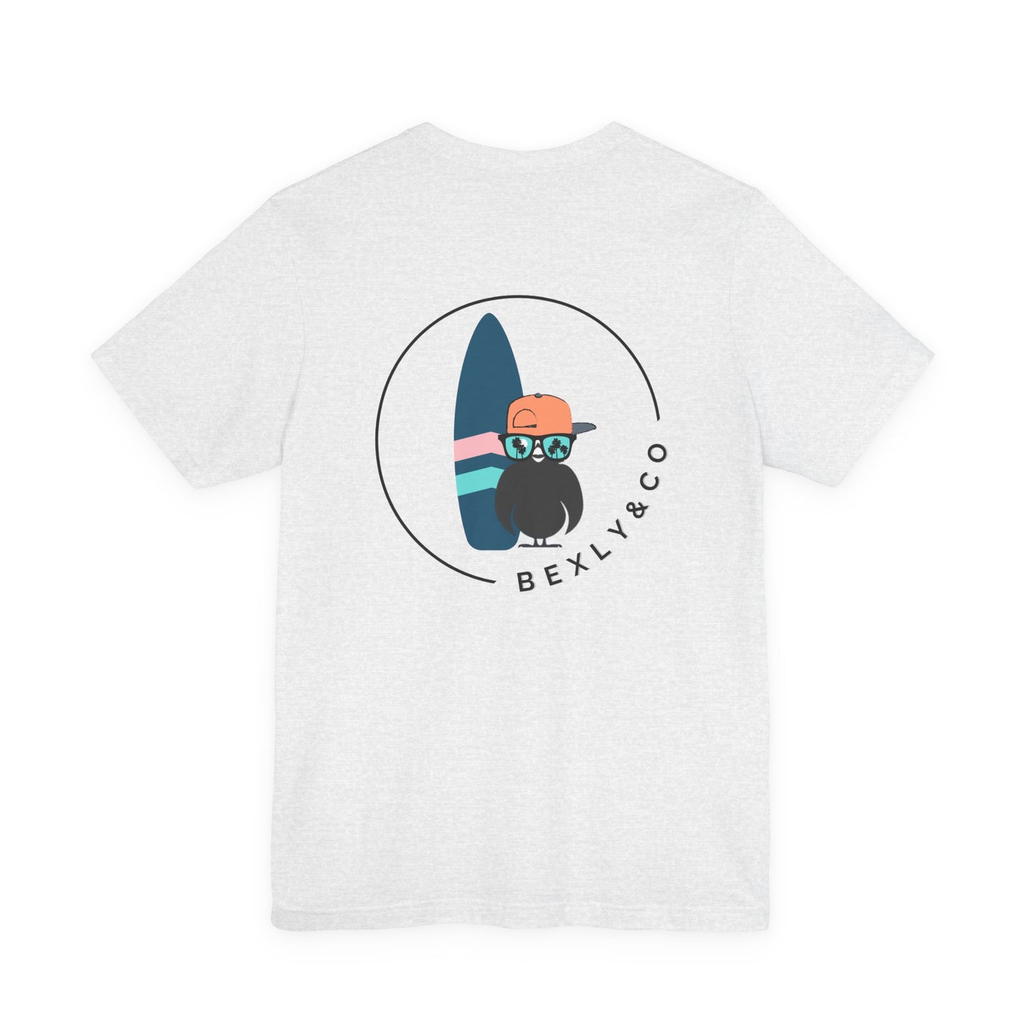 Unisex Stylish Tee- Surfer Blue Board
