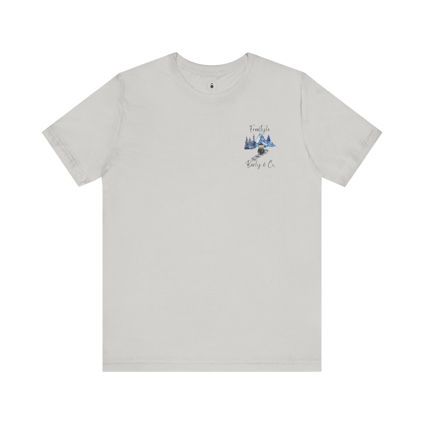 Freestyle Snowboarding Unisex Tee with Mountain Graphic