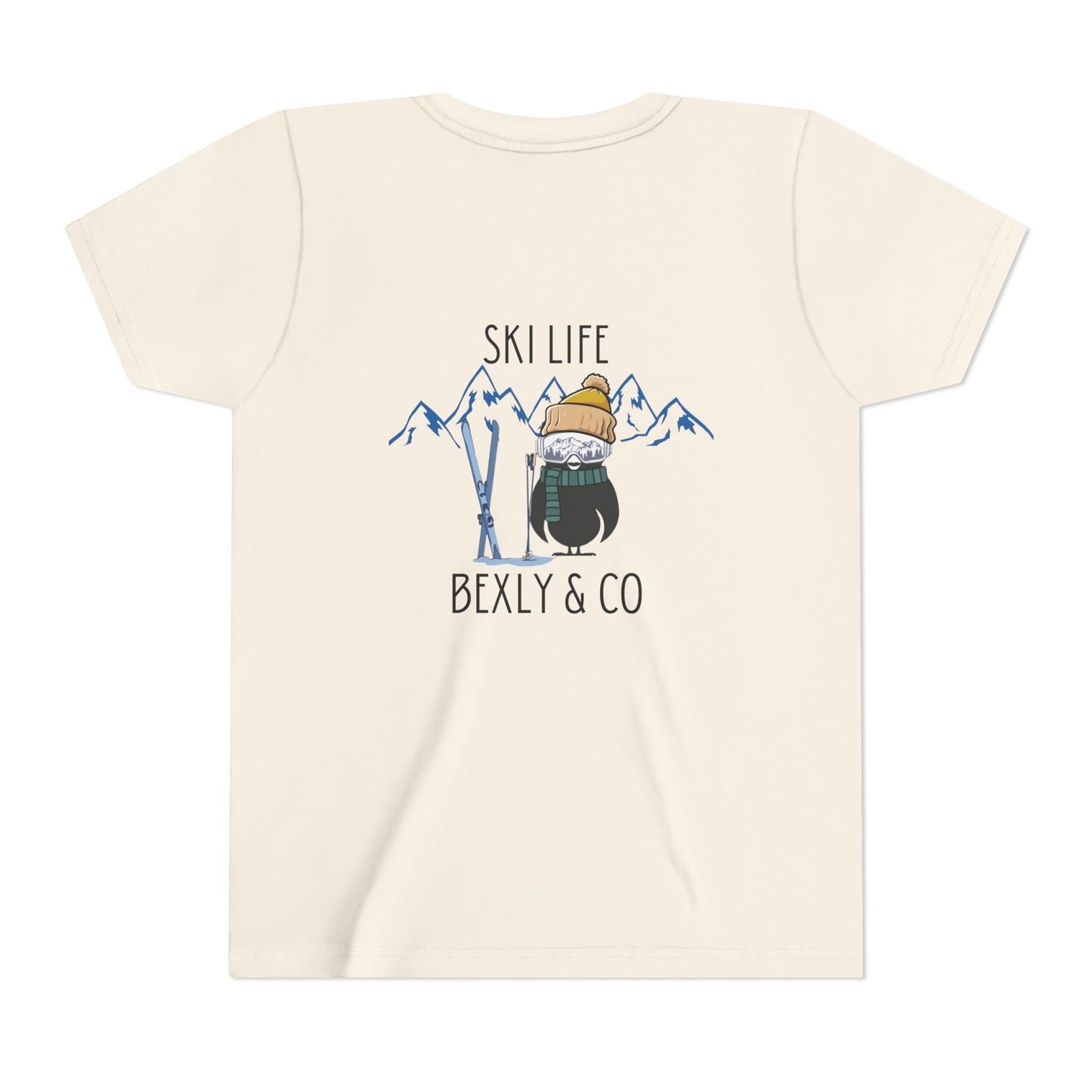 Youth Short Sleeve Tee - Ski Life Adventure Shirt for Young Skiers