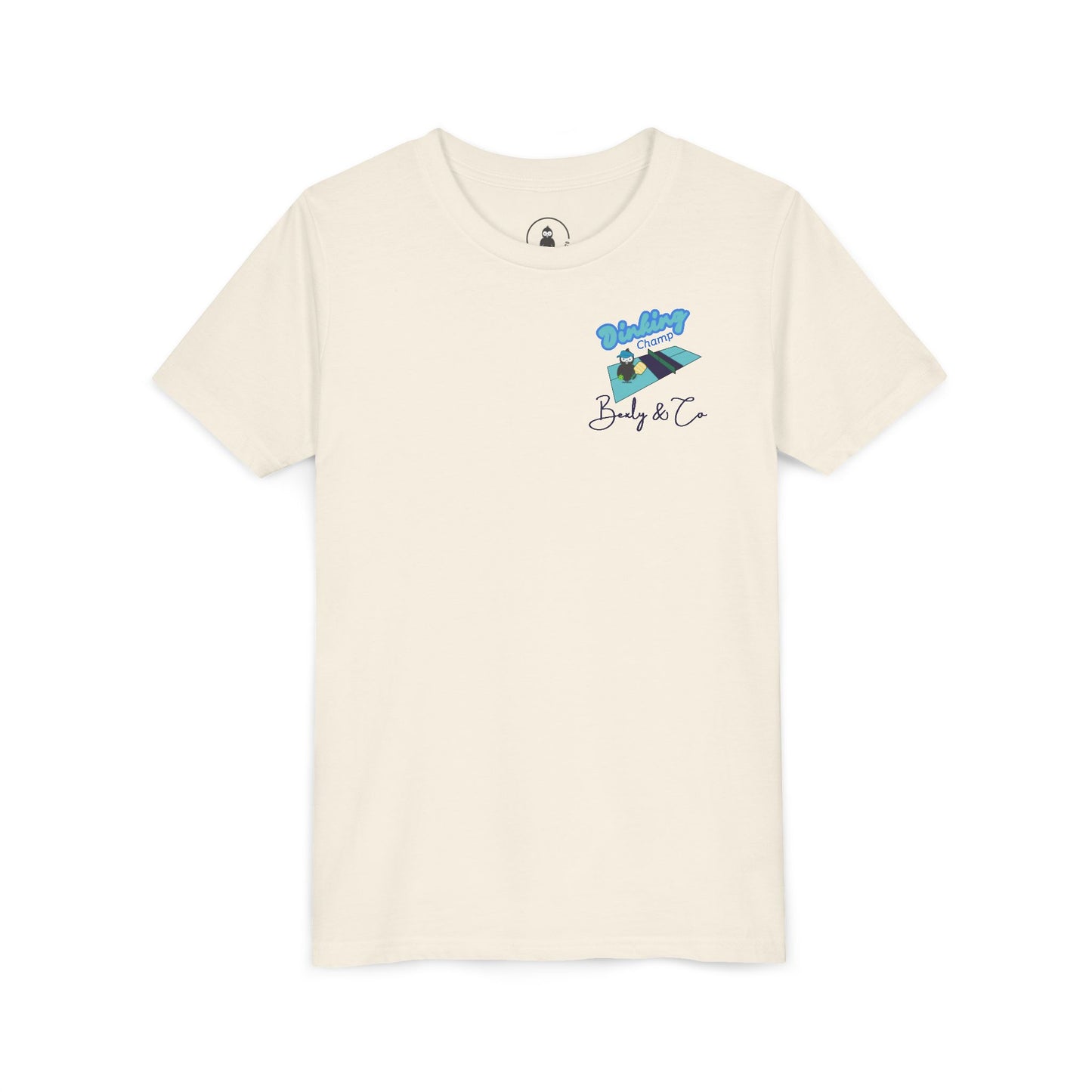 Youth Short Sleeve Tee - Dinking Champ Design for Young Athletes