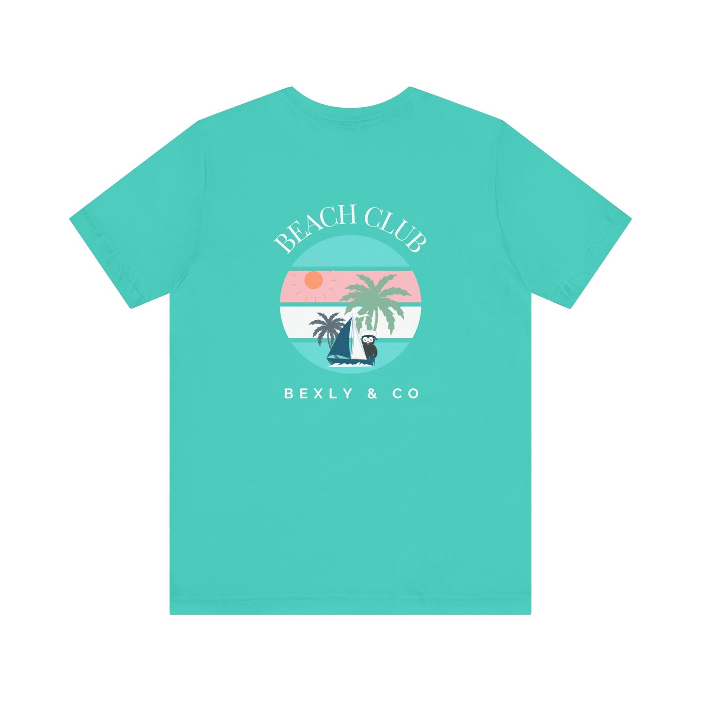 Beach Club Graphic Tee, Unisex Vacation Shirt, Casual Summer Top, Tropical Paradise T-Shirt, Outdoor Adventure Apparel