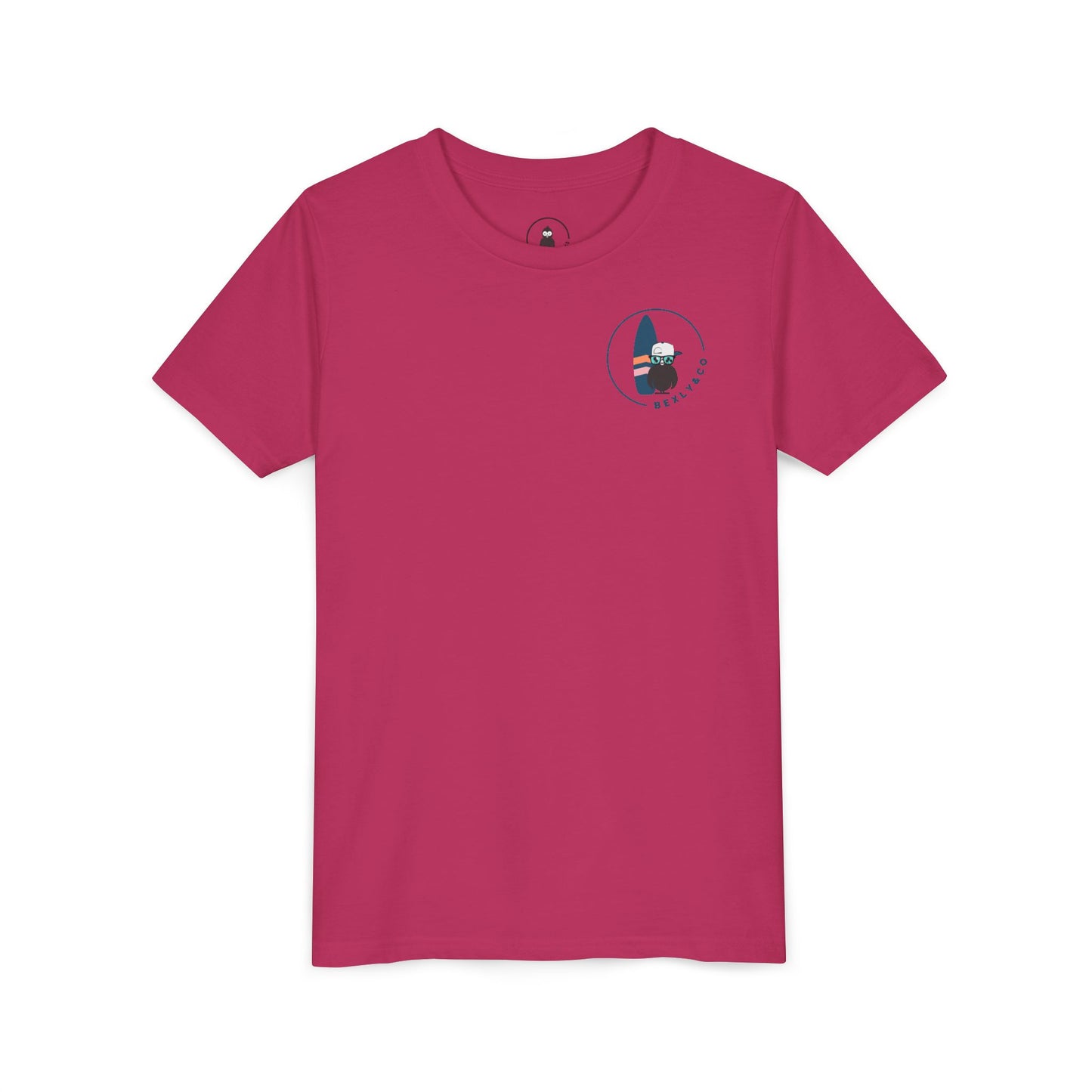 Surfing Adventure Youth Short Sleeve Tee - Fun Beach Logo Design
