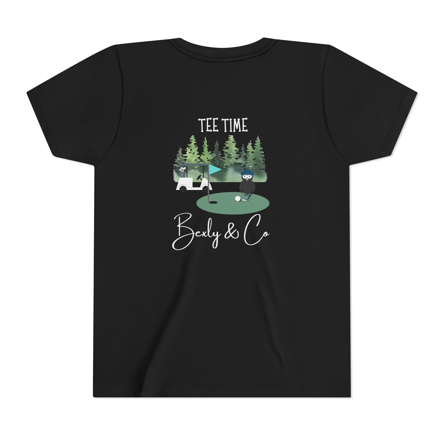 Youth Golf Cart Tee - Fun Short Sleeve T-Shirt for Kids