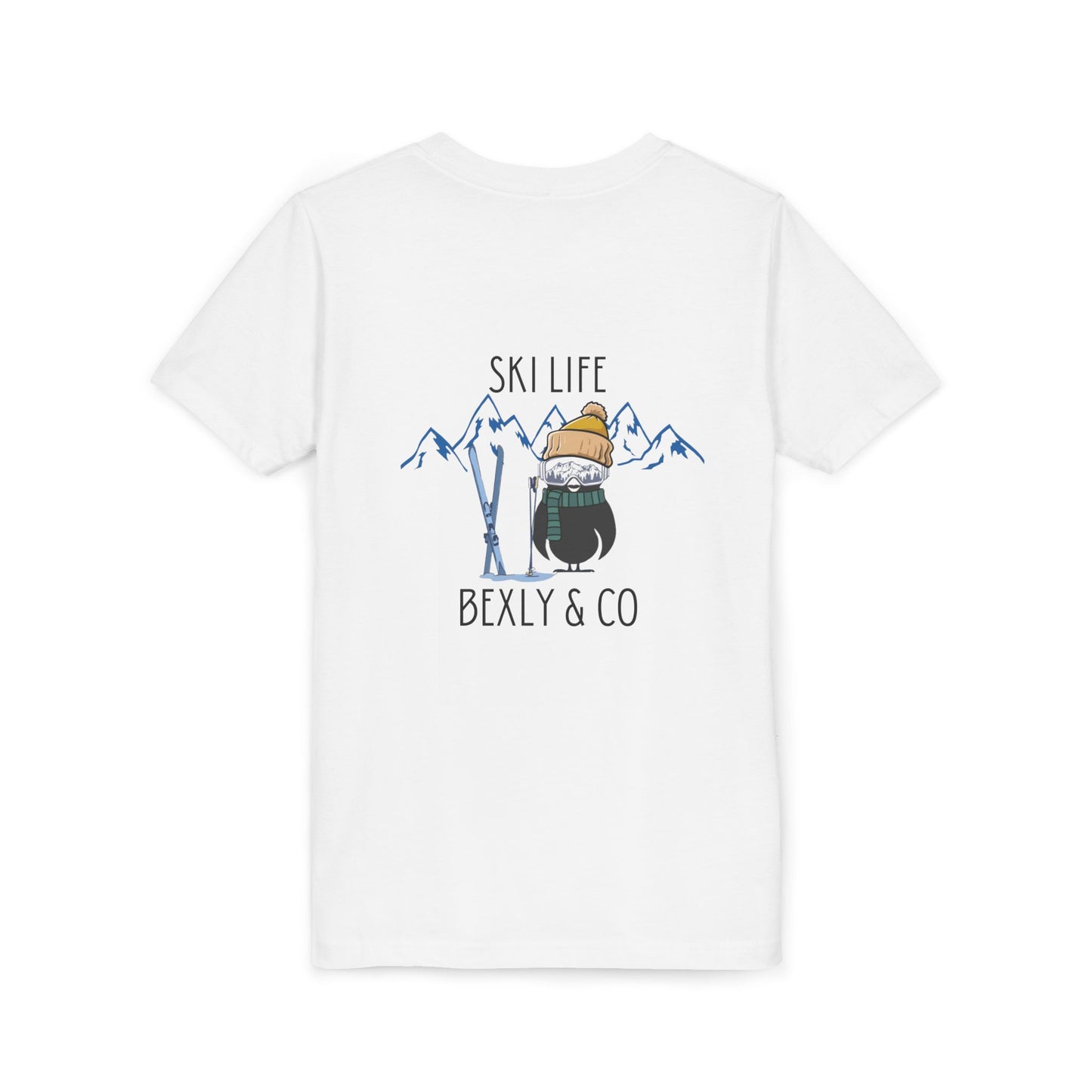 Youth Short Sleeve Tee - Ski Life Adventure Shirt for Young Skiers