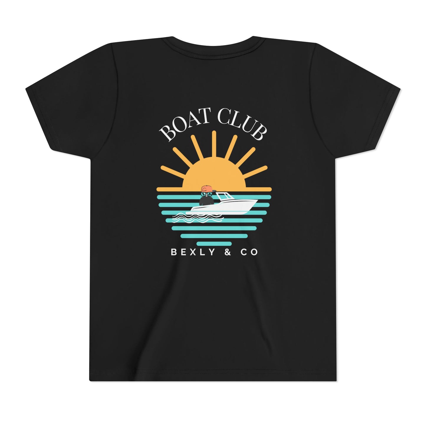 Youth Boat Club Short Sleeve Tee - Sunset Vibes T-Shirt for Young Adventurers