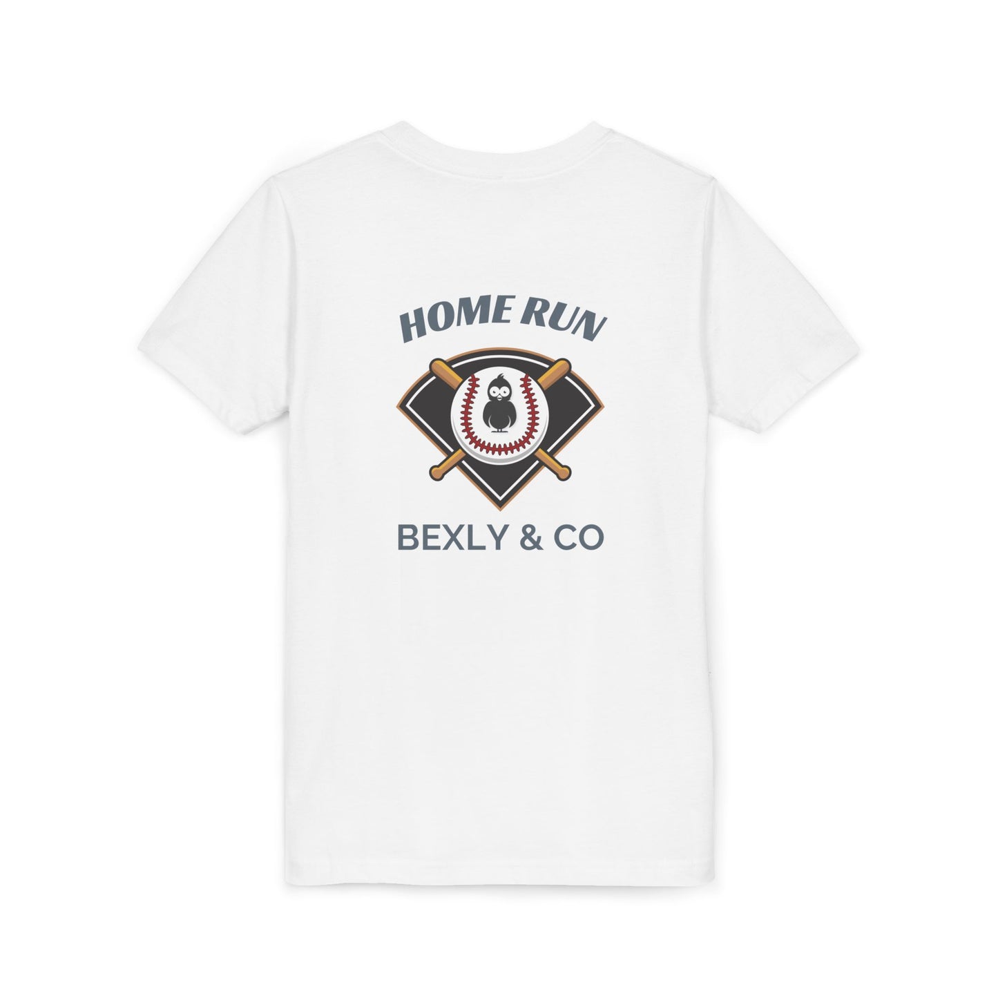 Home Run Youth Short Sleeve Tee - Baseball Tee for Kids