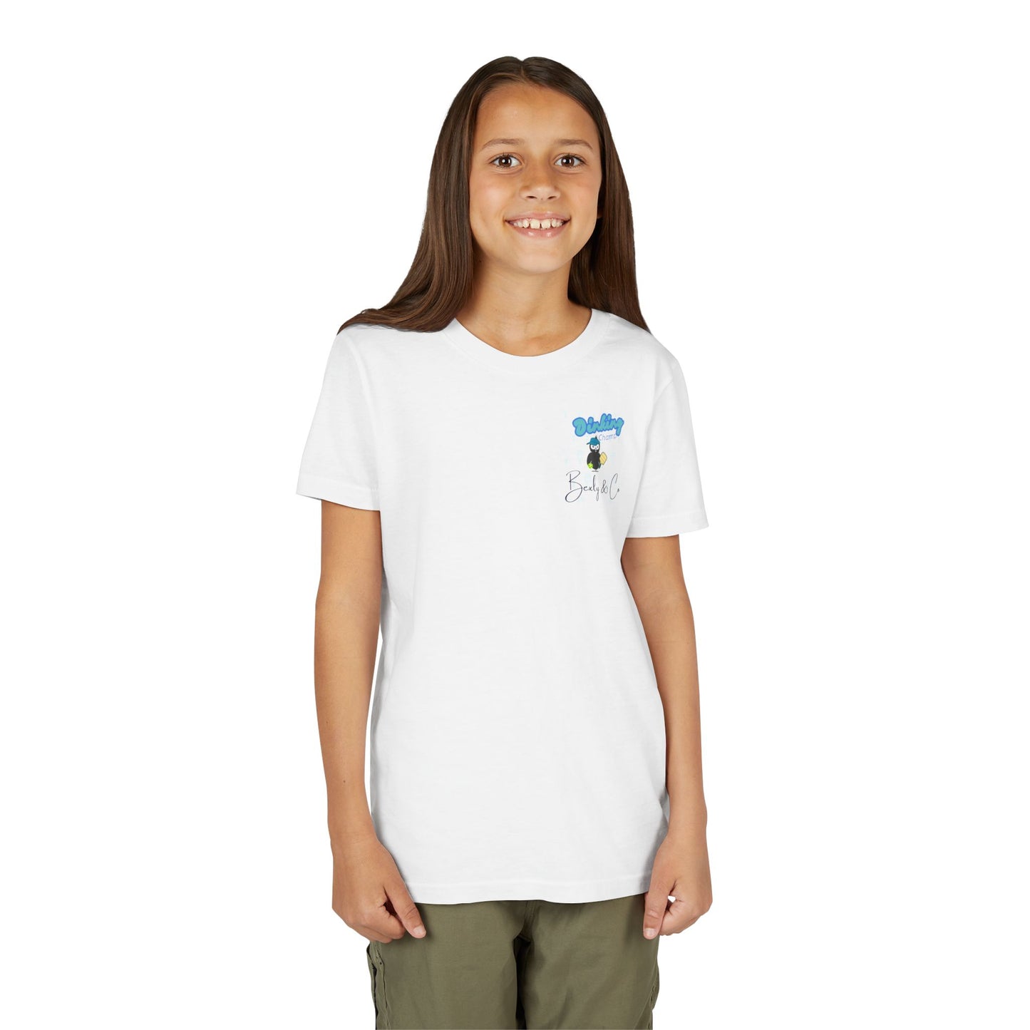 Youth Unisex Short Sleeve Tee - Fun 'Dinking Champ' Design for Active Kids