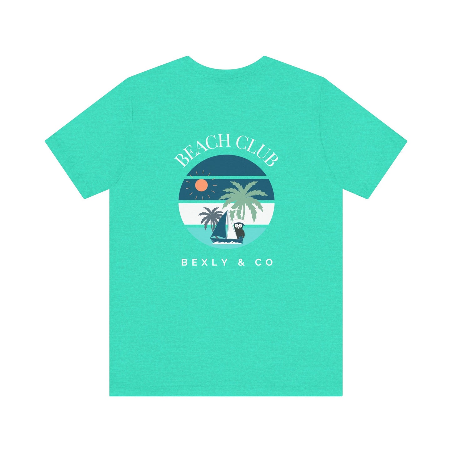 Beach Club Graphic Tee | Summer Vibe T-Shirt, Unisex Casual Wear, Perfect for Beach Days, Gift for Vacation Lovers, Palm Tree Design