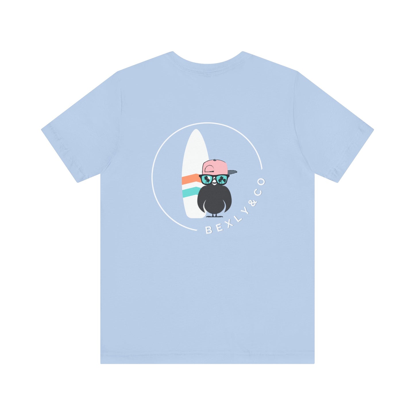 Unisex Stylish Tee- Surfer White Board