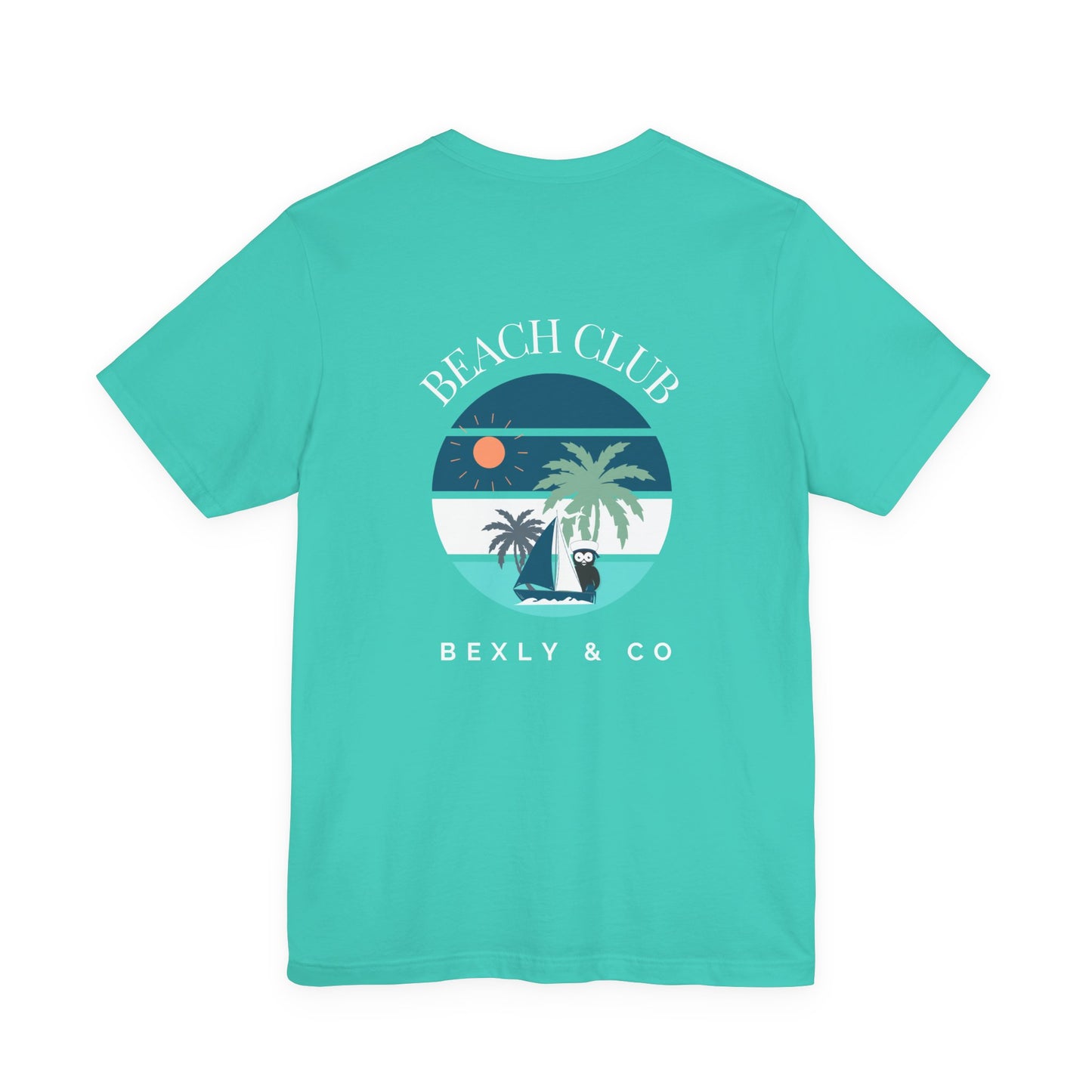 Beach Club Graphic Tee | Summer Vibe T-Shirt, Unisex Casual Wear, Perfect for Beach Days, Gift for Vacation Lovers, Palm Tree Design