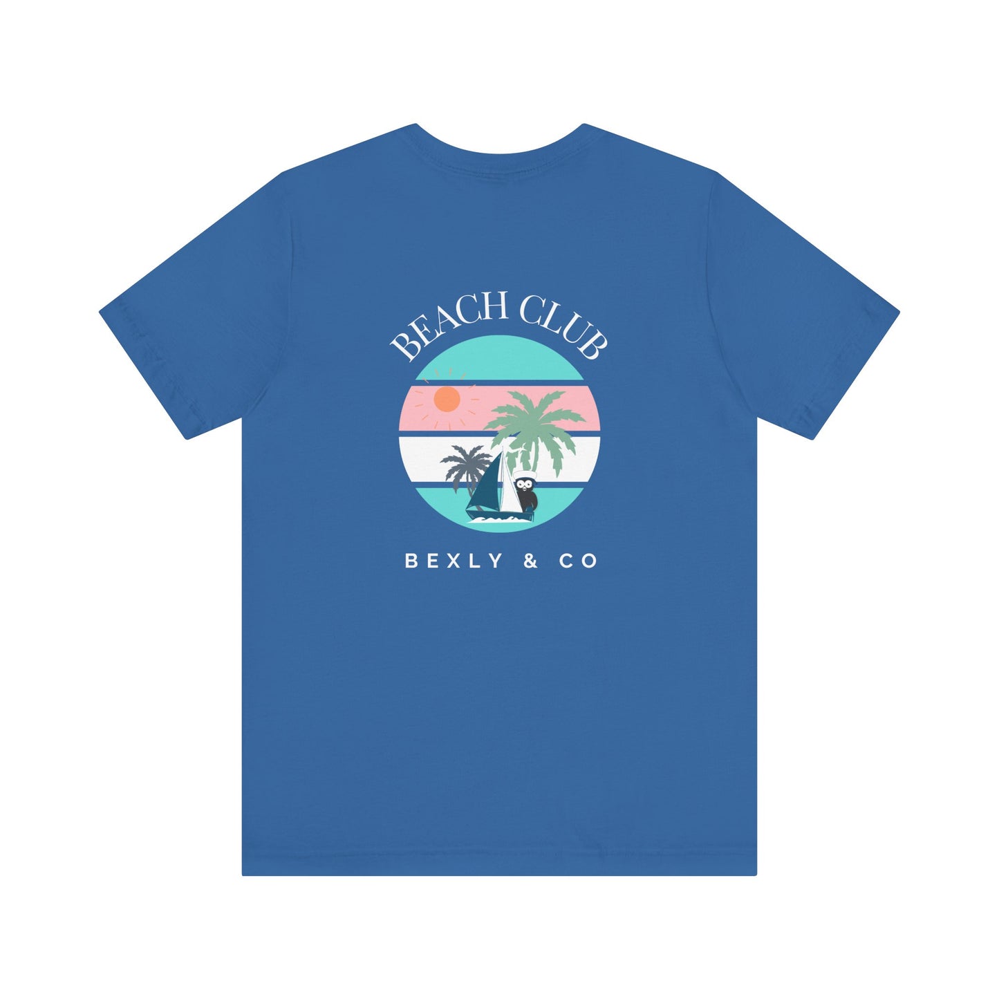 Beach Club Graphic Tee, Unisex Vacation Shirt, Casual Summer Top, Tropical Paradise T-Shirt, Outdoor Adventure Apparel