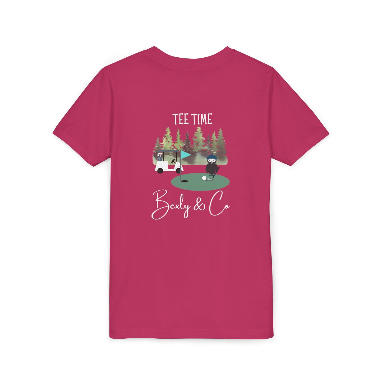 Youth Golf Cart Tee - Fun Short Sleeve T-Shirt for Kids