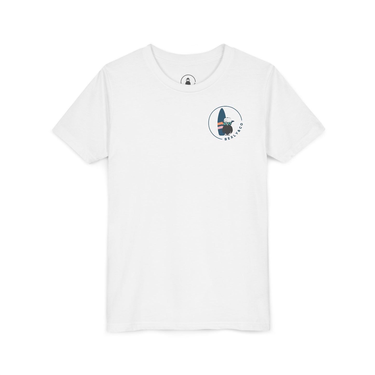 Surfing Adventure Youth Short Sleeve Tee - Fun Beach Logo Design