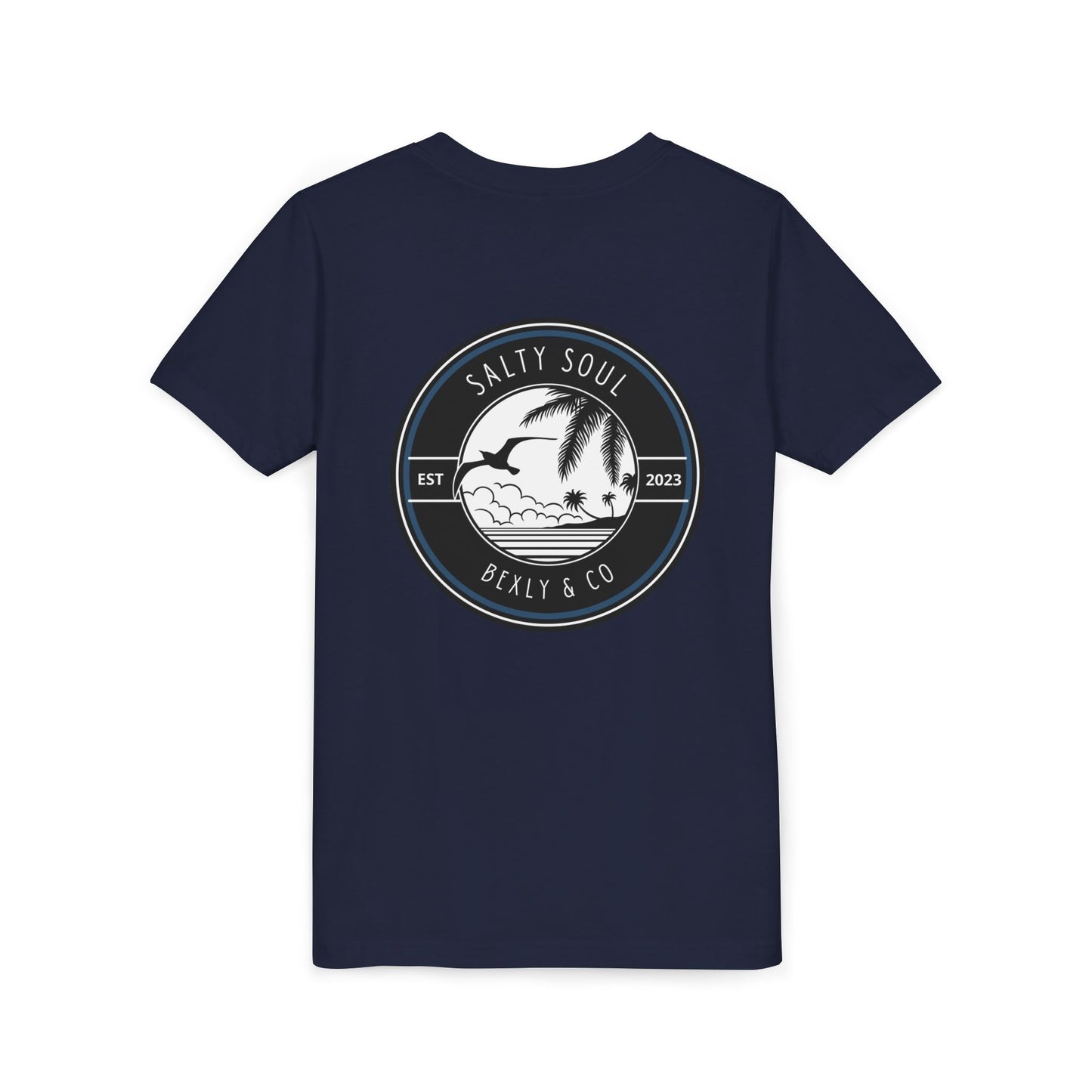 Salty Soul Youth Tee, Beach Vibes Shirt, Summer Fun Top, Kid's Vacation T-Shirt, Family Beach Day Outfit, Outdoor Adventure Wear